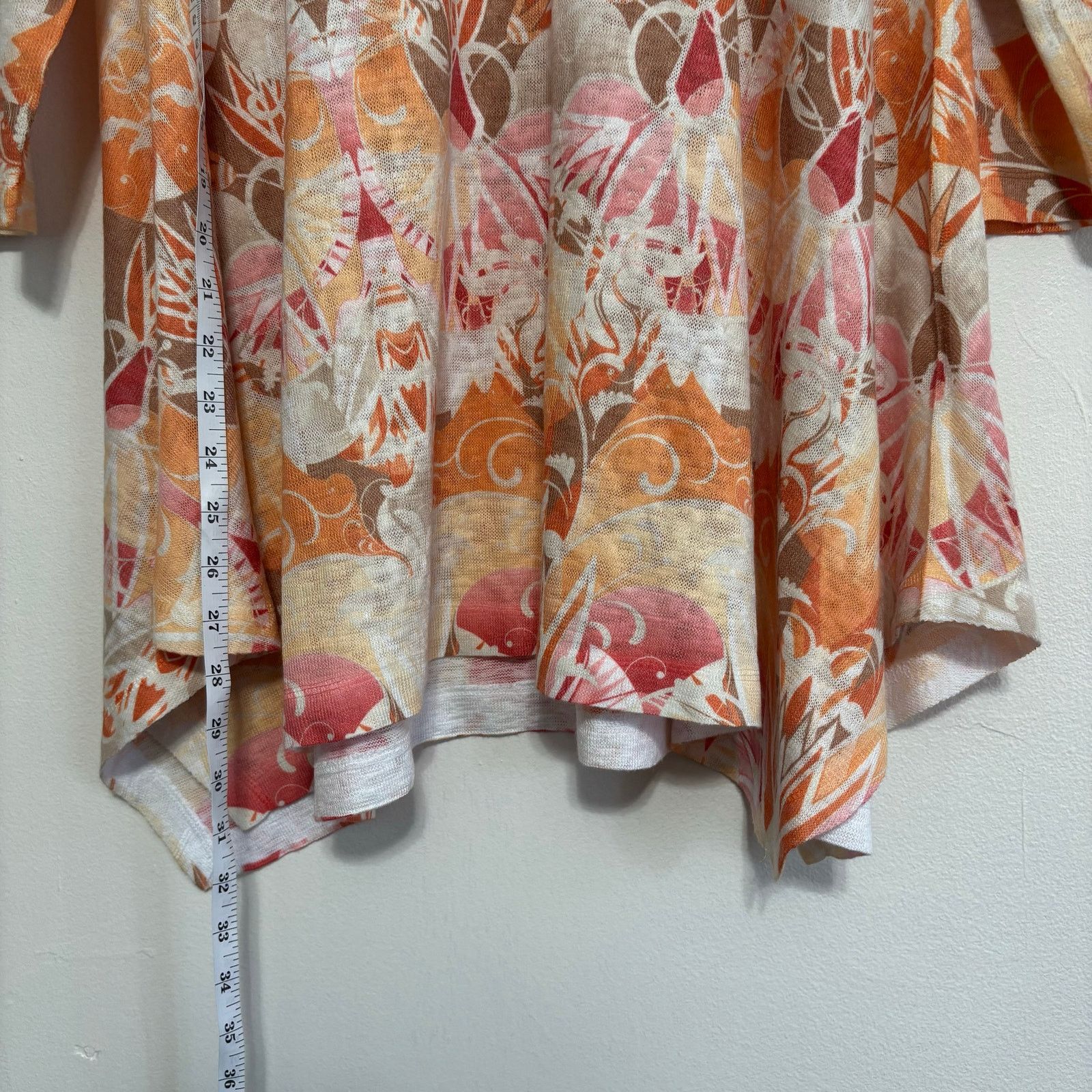Other Nally and Millie 3/4 Sleeve Pink and Coral Tunic Top Size L Size L / US 10 / IT 46 - 4 Thumbnail