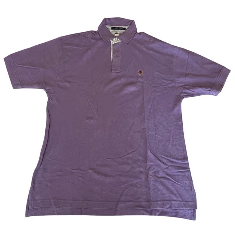 Tommy Hilfiger × Vintage Tommy Hilfiger Shirt Mens Purple Blue White Polo Sz L Size US L / EU 52-54 / 3 - 1 Thumbnail
