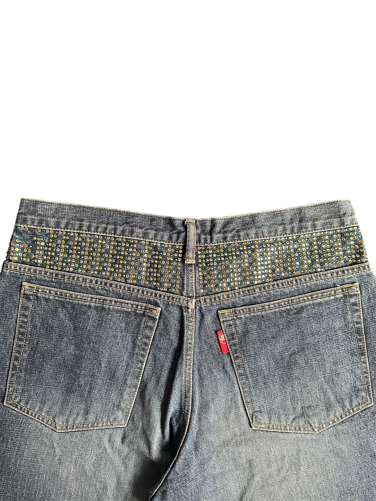 Swagger Swagger Rhinestone Denim Shorts Size US 34 / EU 50 - 5 Thumbnail