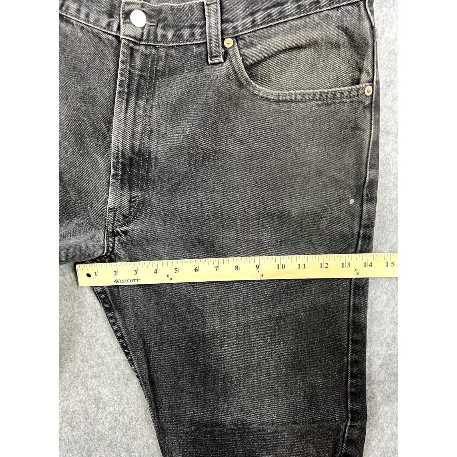 Levi's VINTAGE Levi's 505 Jeans Men's Black Regular Fit Distressed Denim Size 40x29 Size US 40 / EU 56 - 7 Thumbnail