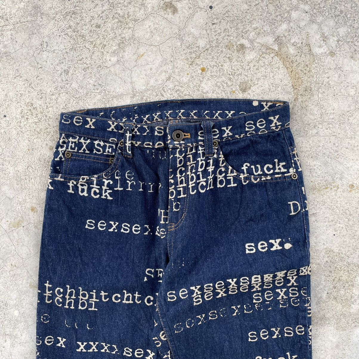 Hysteric Glamour Vintage Hysterics Glamour Porn Sex Bitch AOP Punk Flare Size US 28 / EU 44 - 3 Thumbnail