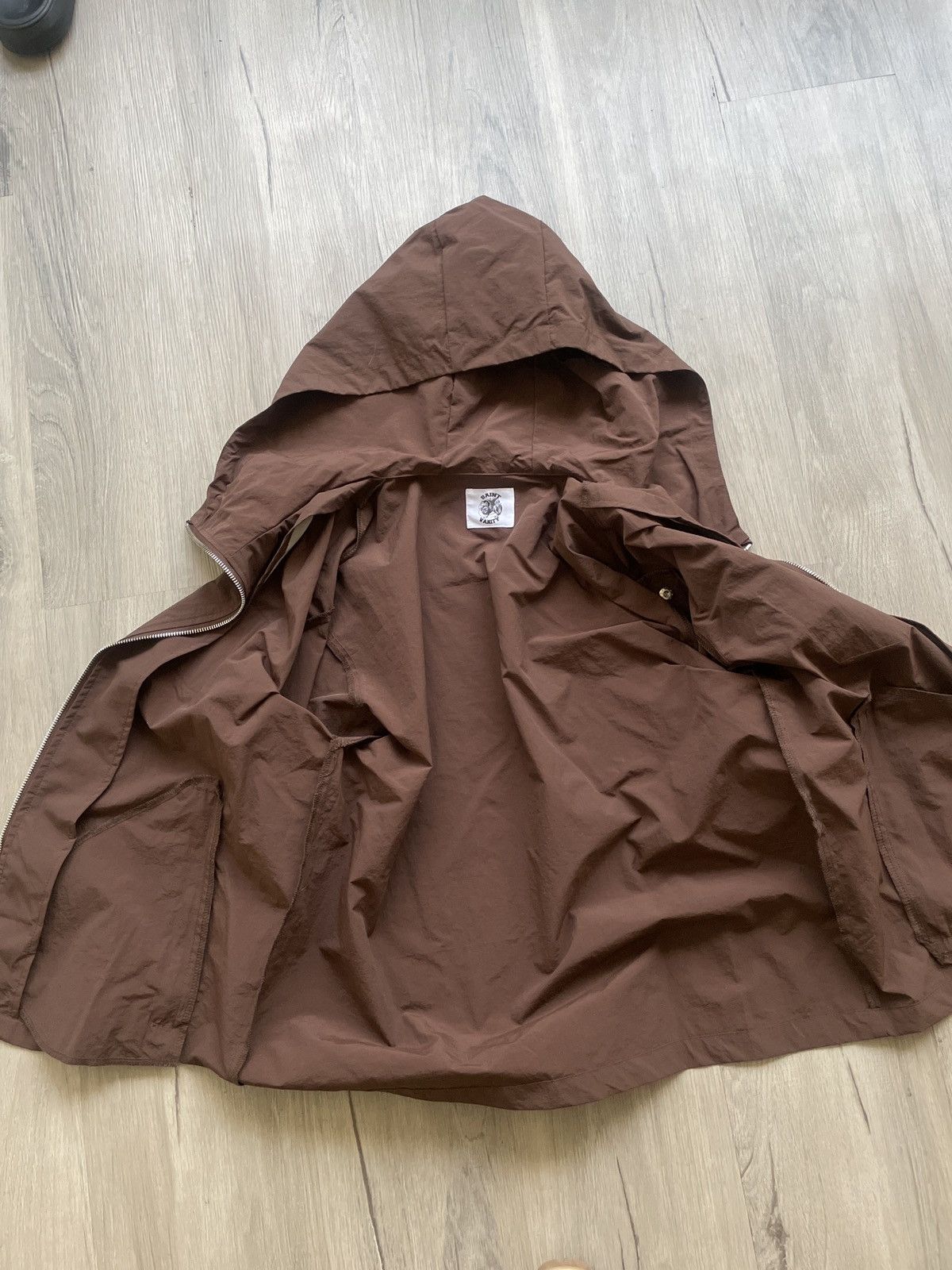 Saint Vanity Saint Vanity Nylon Hooded Zip Up Jacket Brown Size US S / EU 44-46 / 1 - 2 Thumbnail