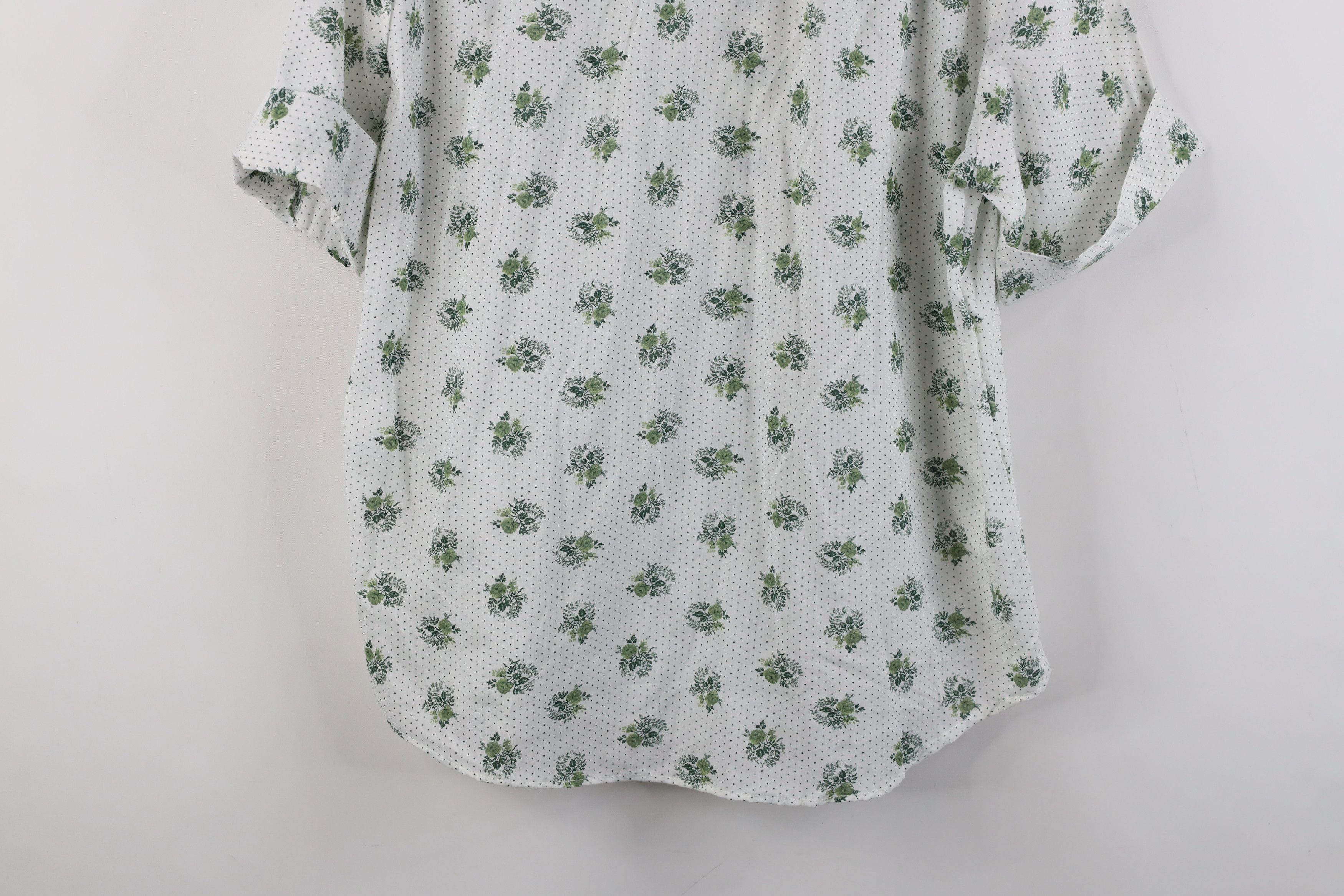 Vintage Vintage 60s 70s Rockabilly Flower Collared Button Shirt Size L / US 10 / IT 46 - 12 Thumbnail