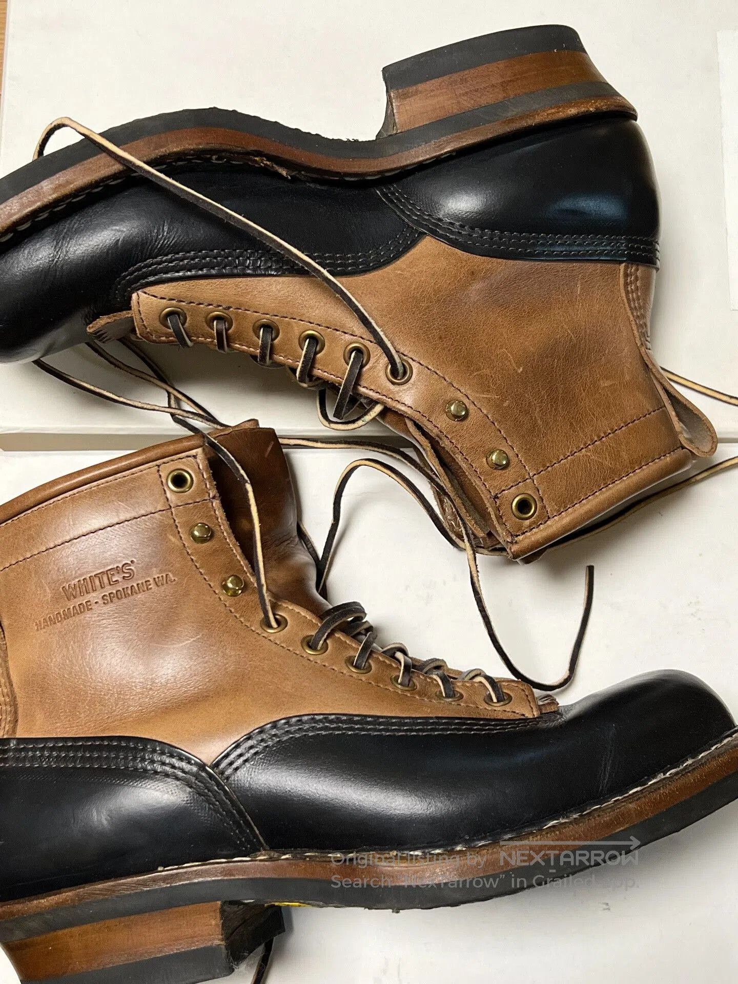 White's Boots White Short-Faced Boots with Leather Detailing. Size US 8 / EU 41 - 1 Thumbnail