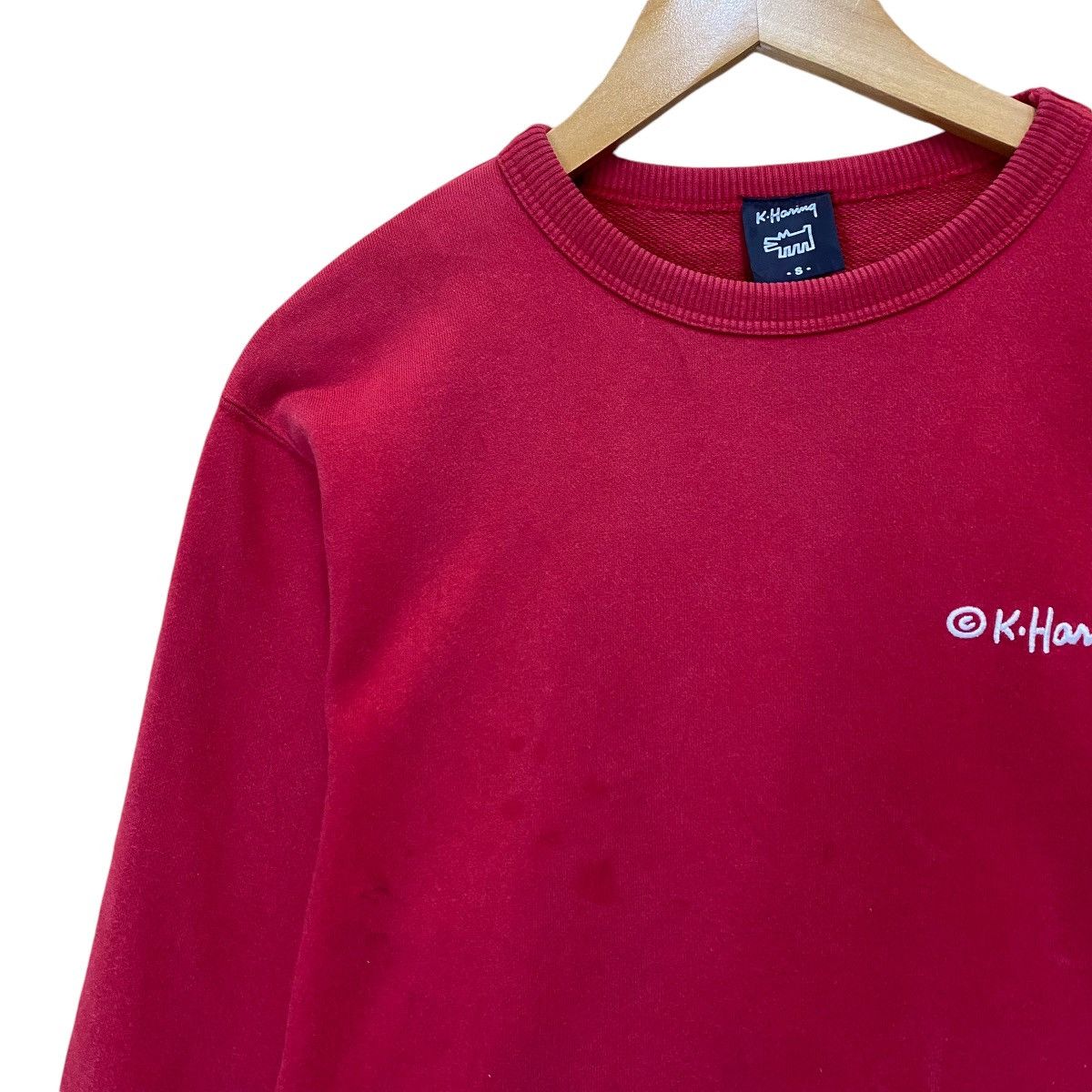 Japanese Brand × Keith Haring Keith Hiring Big Logo Crewneck Sweatshirt Size US M / EU 48-50 / 2 - 10 Thumbnail