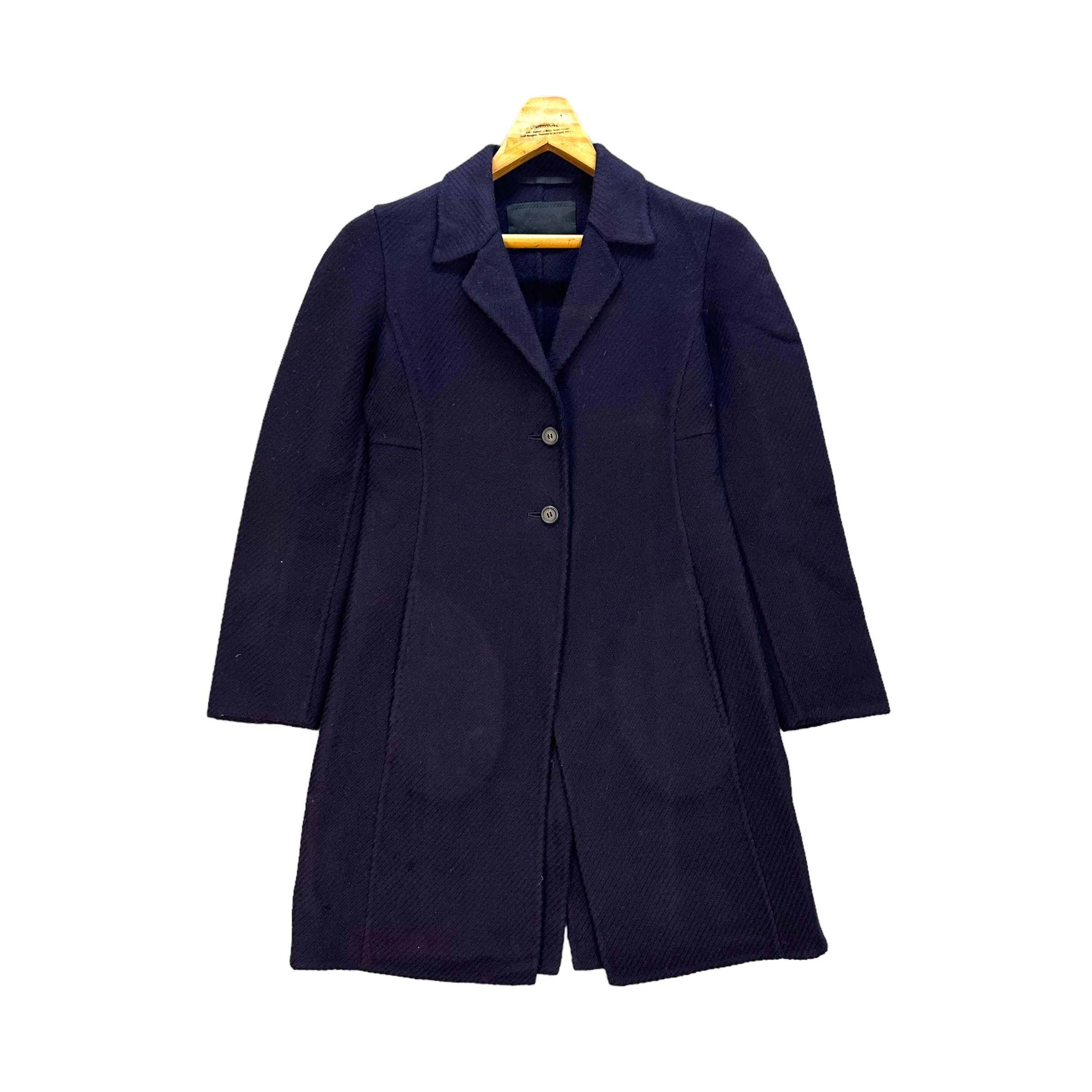 Prada PRADA MILANO PURPLE WOOL COAT #7781-171 Size S / US 4 / IT 40 - 1 Thumbnail