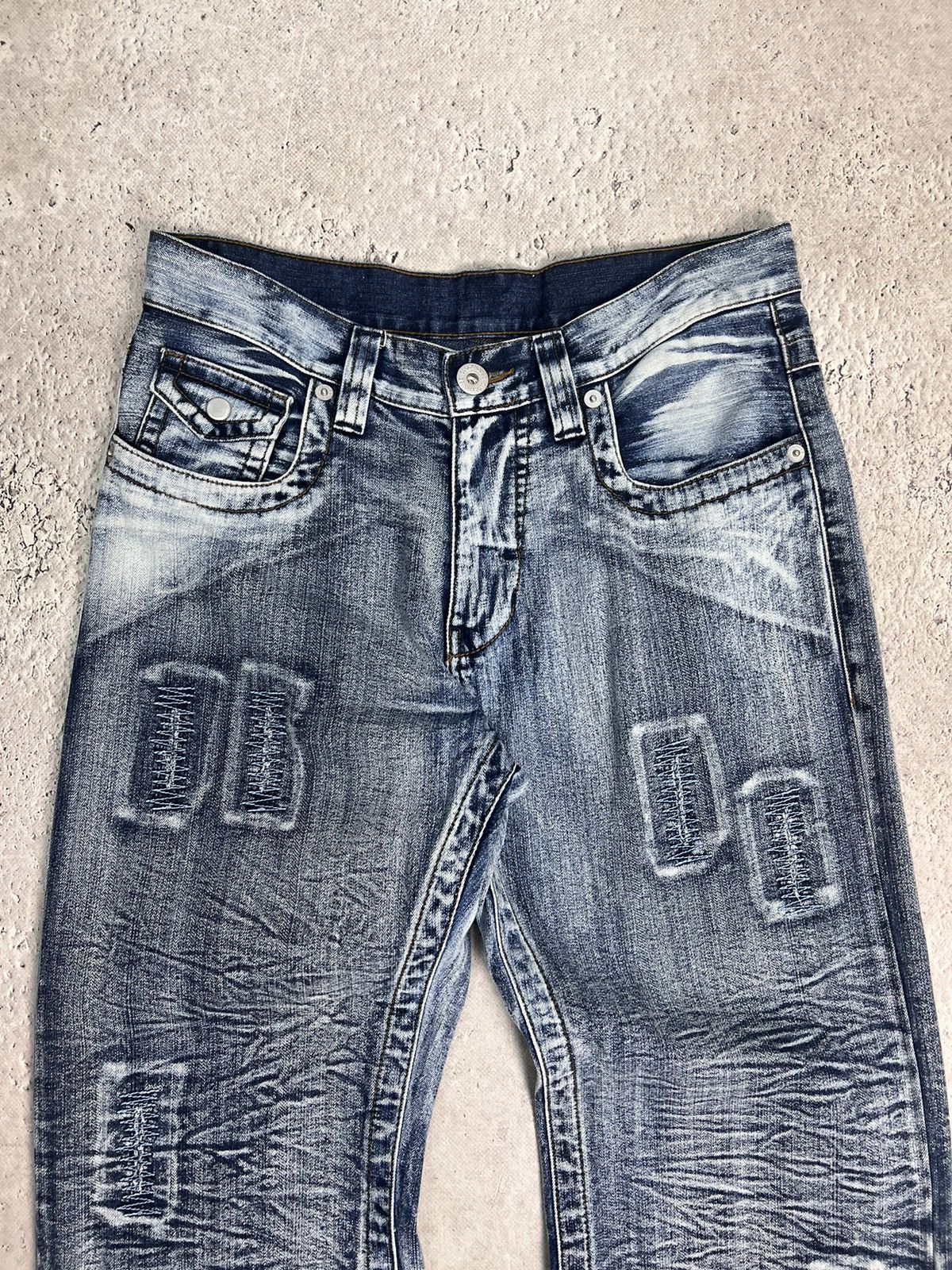 Jean Paul Gaultier VTG 00s JPG style Japanese Distressed Cargo pants jeans Size US 32 / EU 48 - 6 Thumbnail