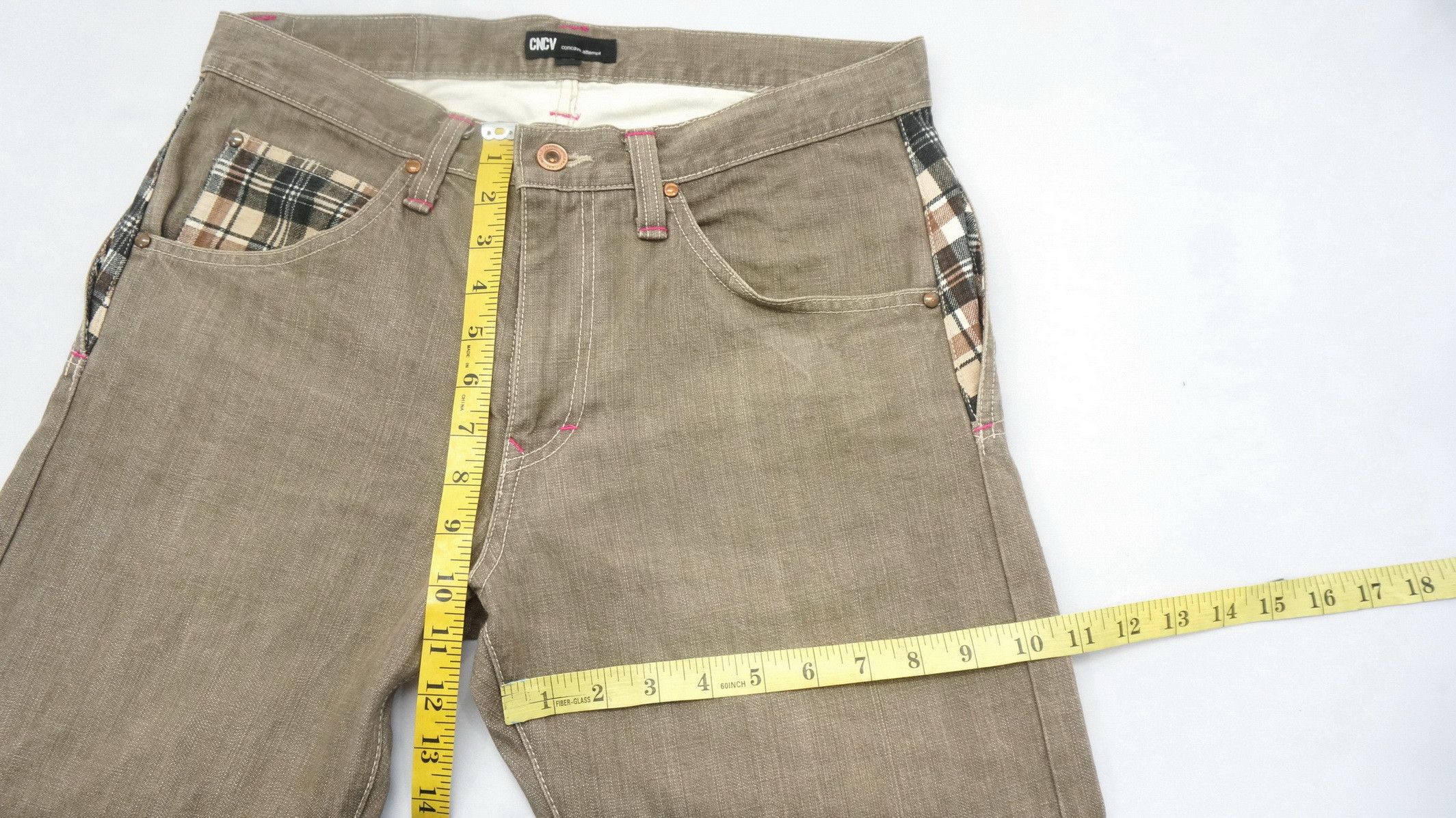 Japanese Brand 🔴 Dope Vintage CNCV CONCAVE ATTEMPT Japan Jeans Size US 32 / EU 48 - 10 Thumbnail