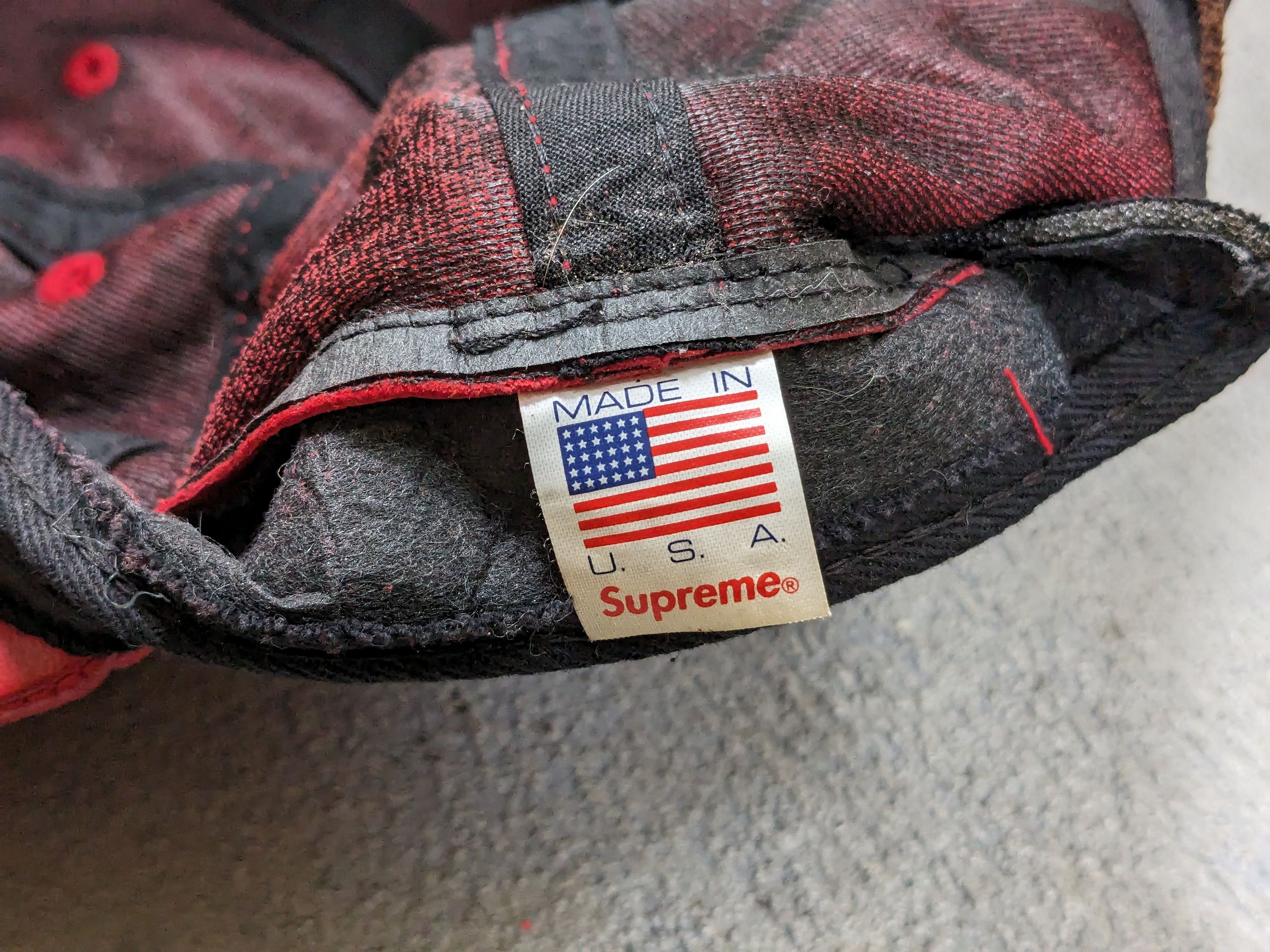 Supreme Supreme Classic 6-Panel Leather Hat Cap Strap Adjustable Size ONE SIZE - 15 Thumbnail