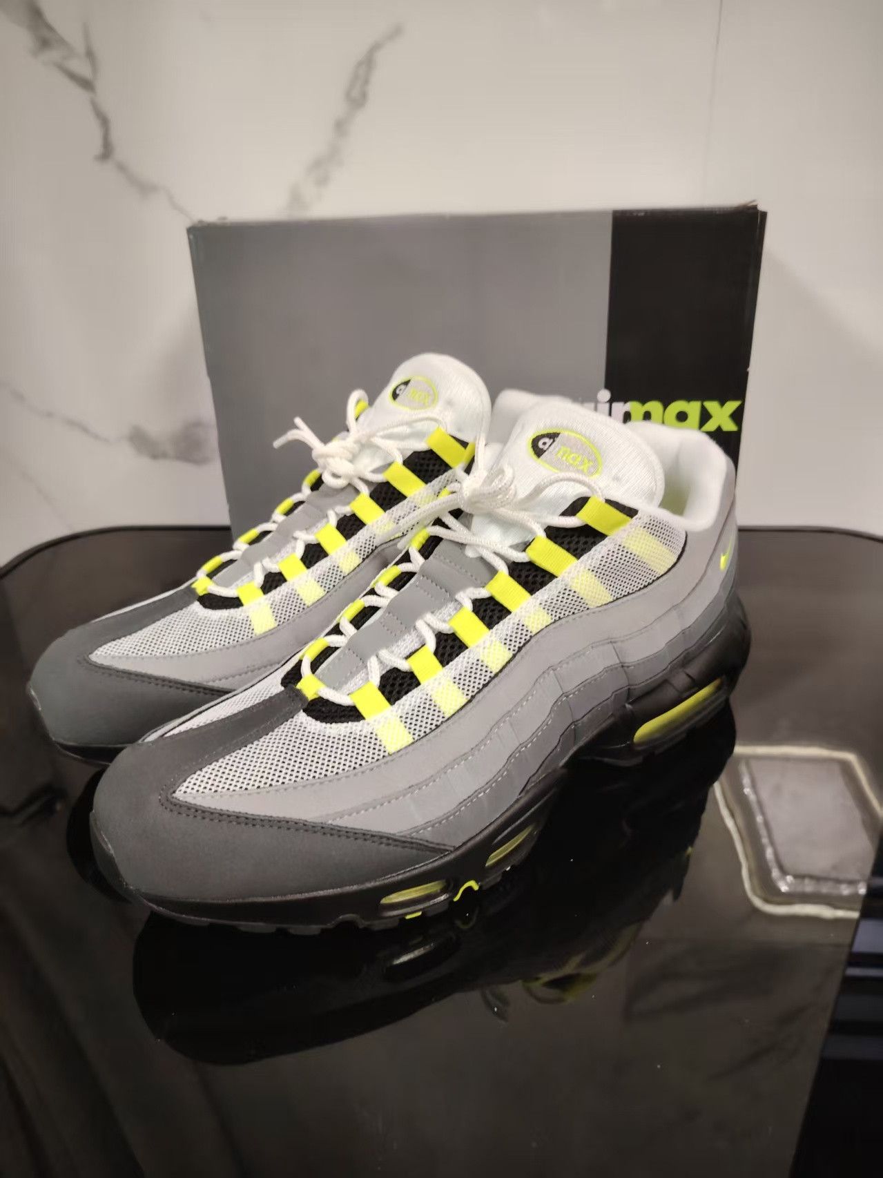 95 Og Neon Yellow Air Max Neon Mens Yellow Air Max 95 Nike Men's