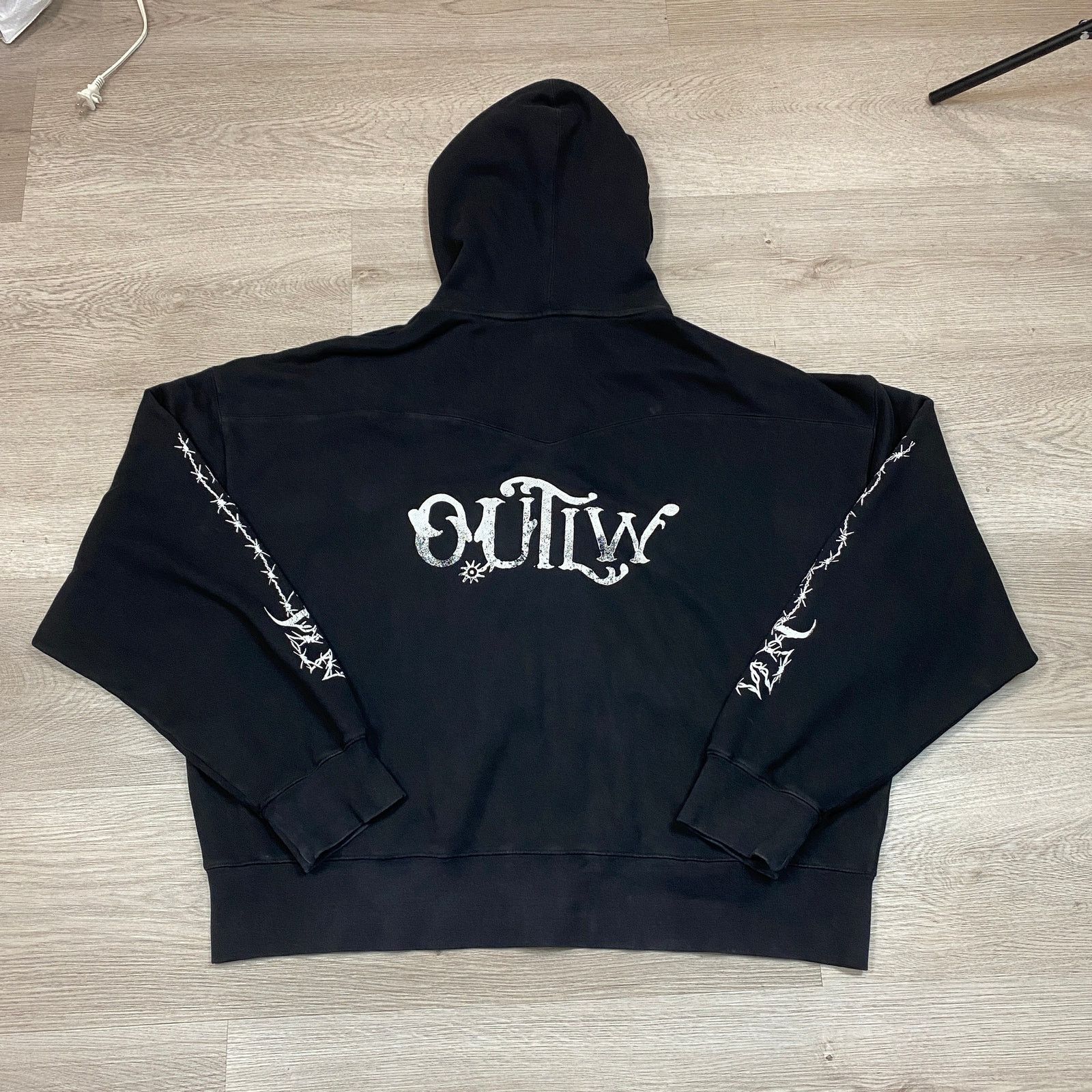 Other Outlw Live Fast Full Zip Hoodie Men's Large Y2K Streetwear Size US L / EU 52-54 / 3 - 3 Thumbnail