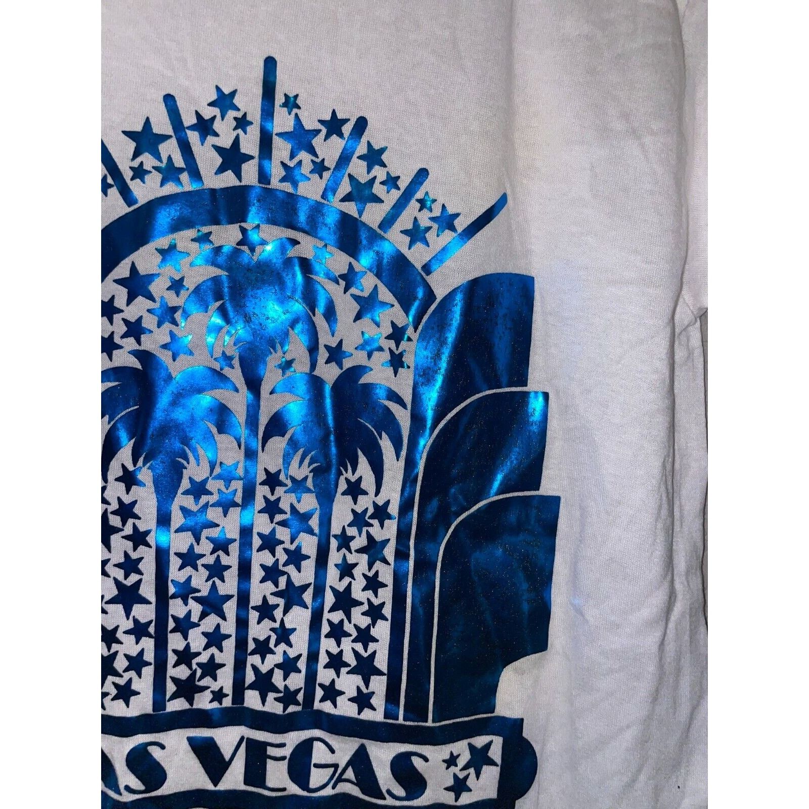 Jerzees Vintage Las Vegas Shirt Blue Casino Nevada White S Tee Size US S / EU 44-46 / 1 - 6 Thumbnail
