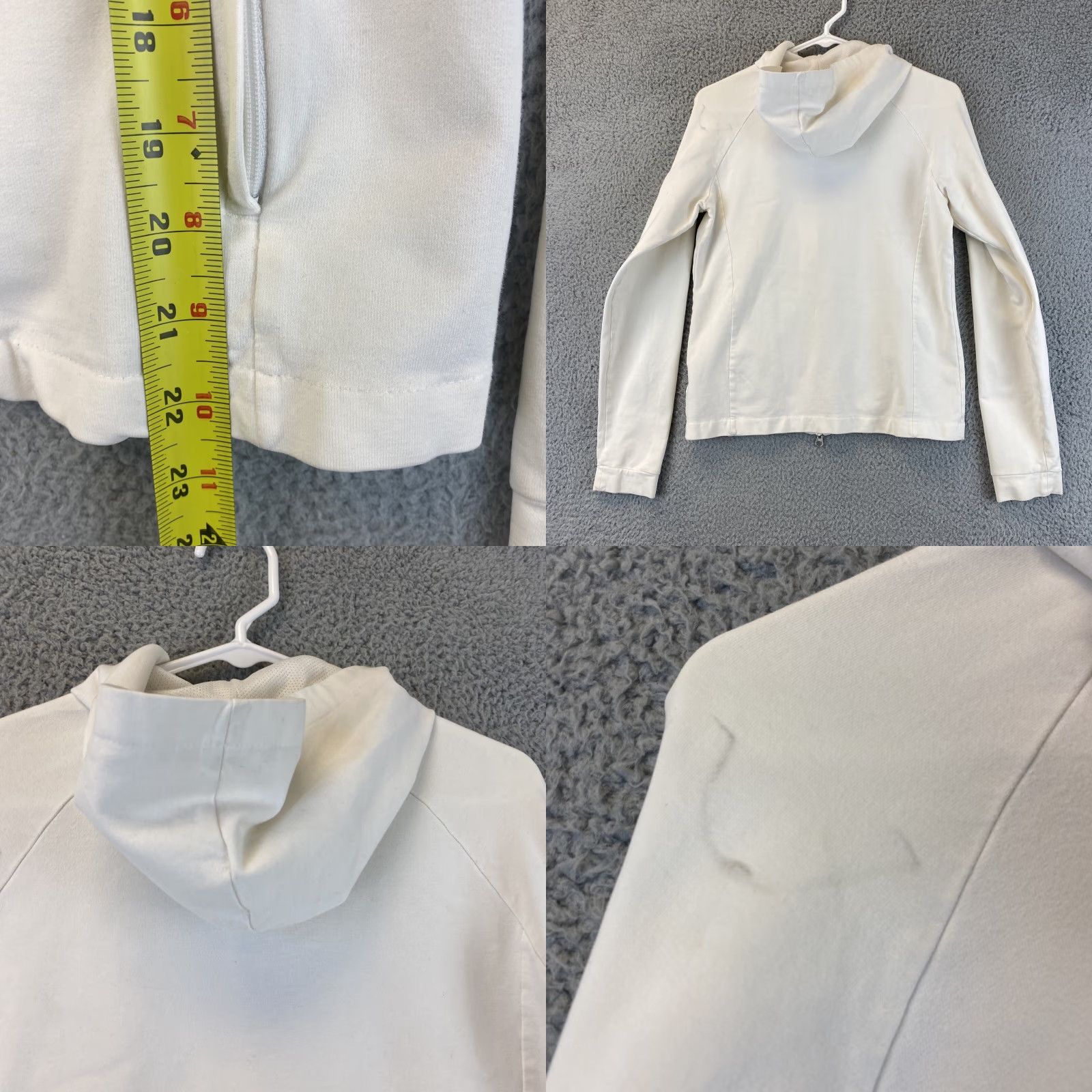 Nike Nike Women's Hoodie Sweatshirt M White Full Zip Zipper Casual Athletic Exercise 8-10 Size M / US 6-8 / IT 42-44 - 8 Thumbnail