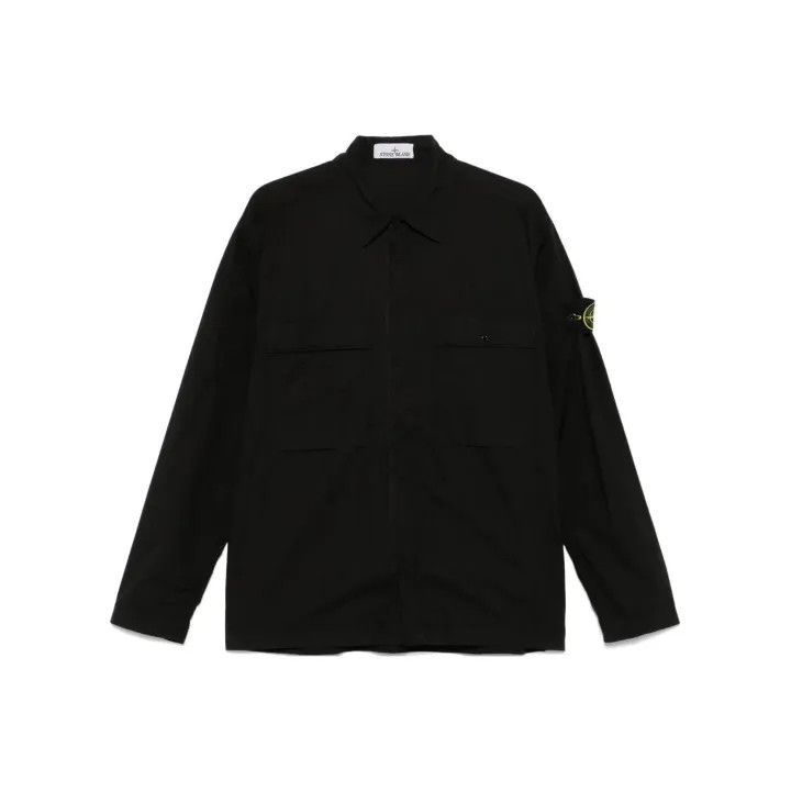 Stone Island Stone Island Black Long Sleeve Shirt Size US XXL / EU 58 / 5 - 1 Thumbnail