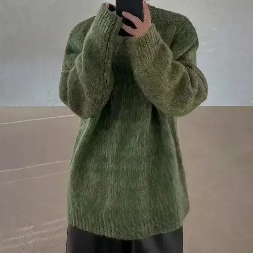 Aran Isles Knitwear Green Mohair Knit Sweater Size US M / EU 48-50 / 2 - 4 Thumbnail