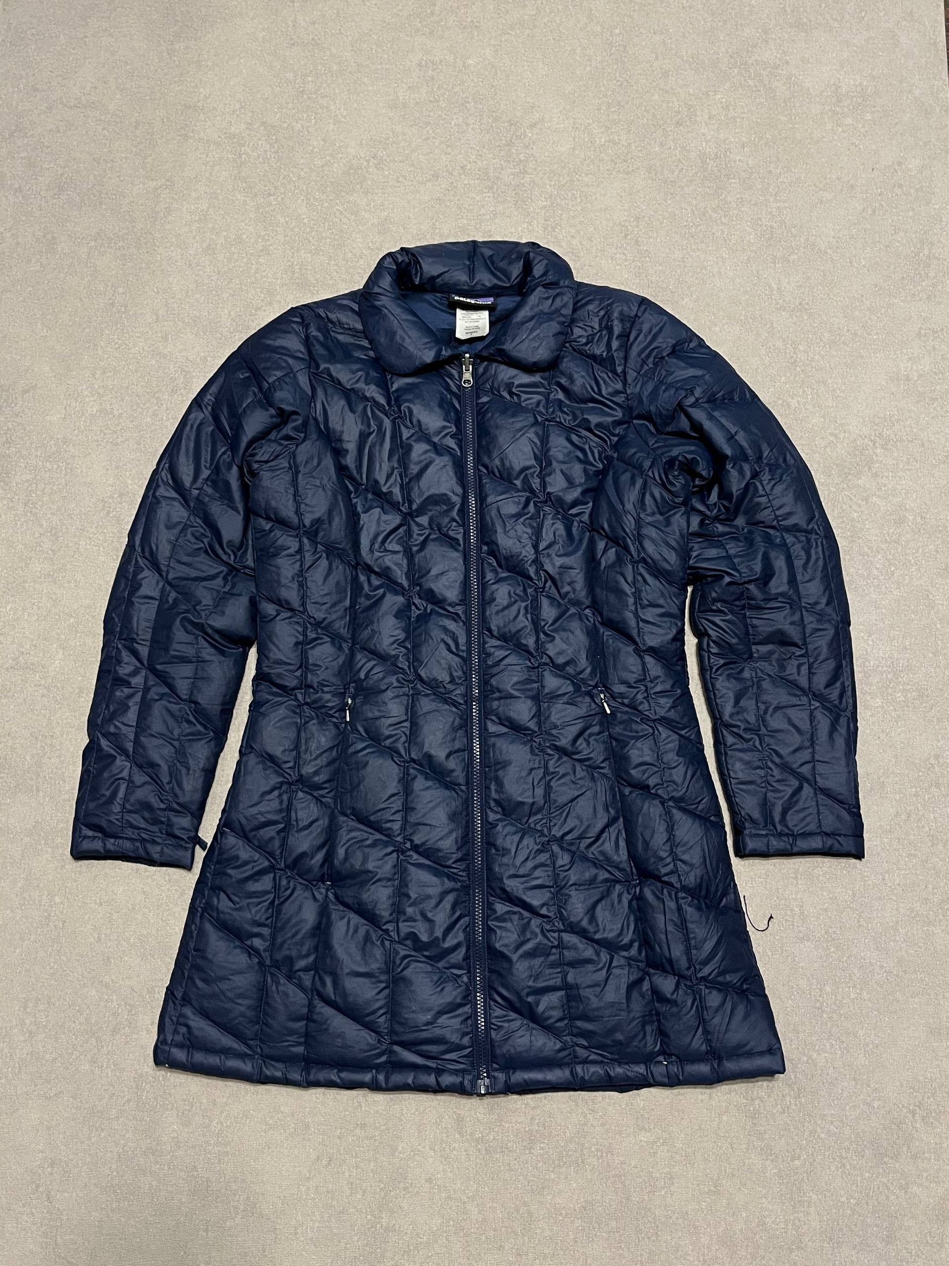 Patagonia Vintage Patagonia Women`s Down Coat Jacket Puffer Blue Sz S Size S / US 4 / IT 40 - 1 Thumbnail