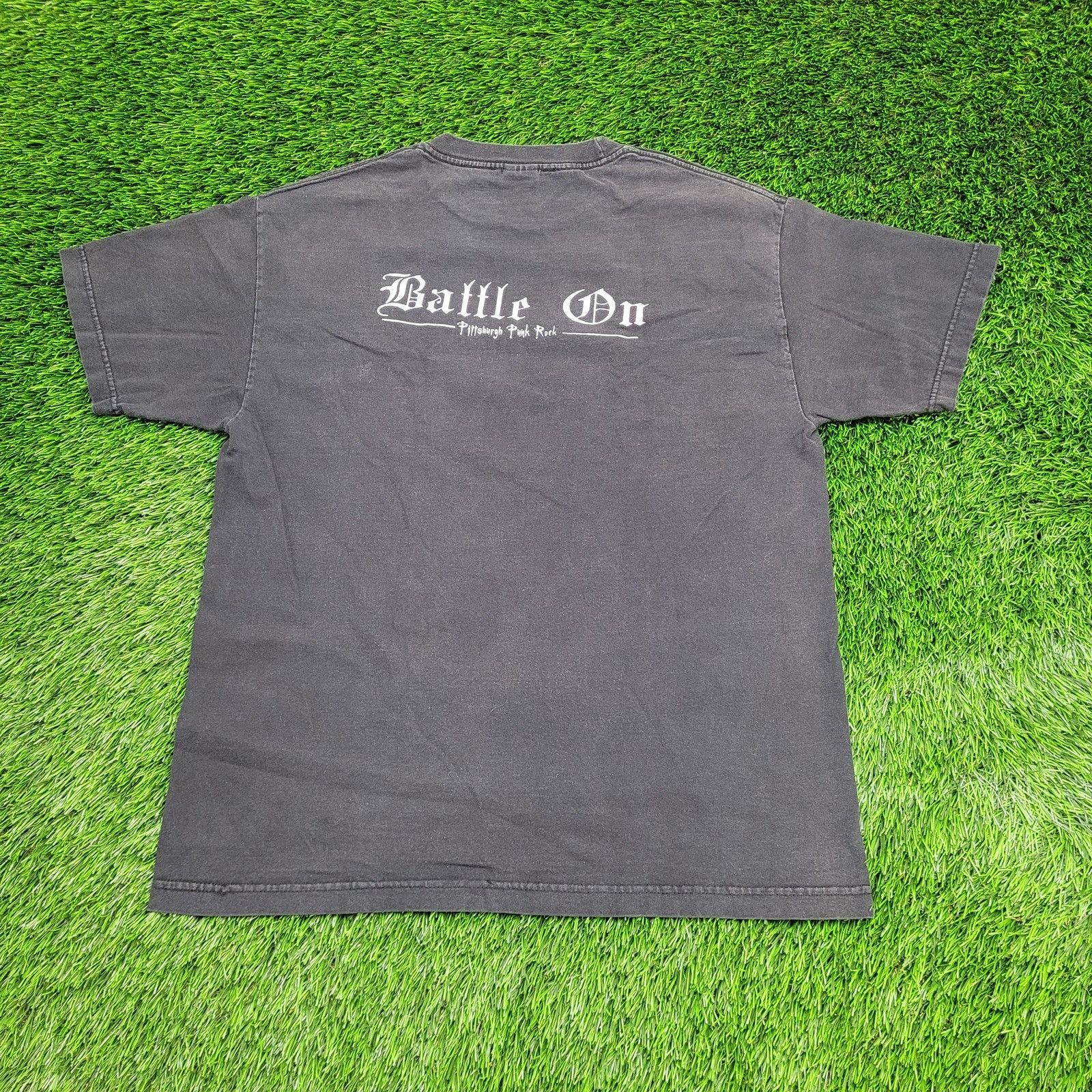 Vintage 90s The Code Pittsburgh Punk Rock Faded Skull Star T-Shirt Size US M / EU 48-50 / 2 - 7 Thumbnail
