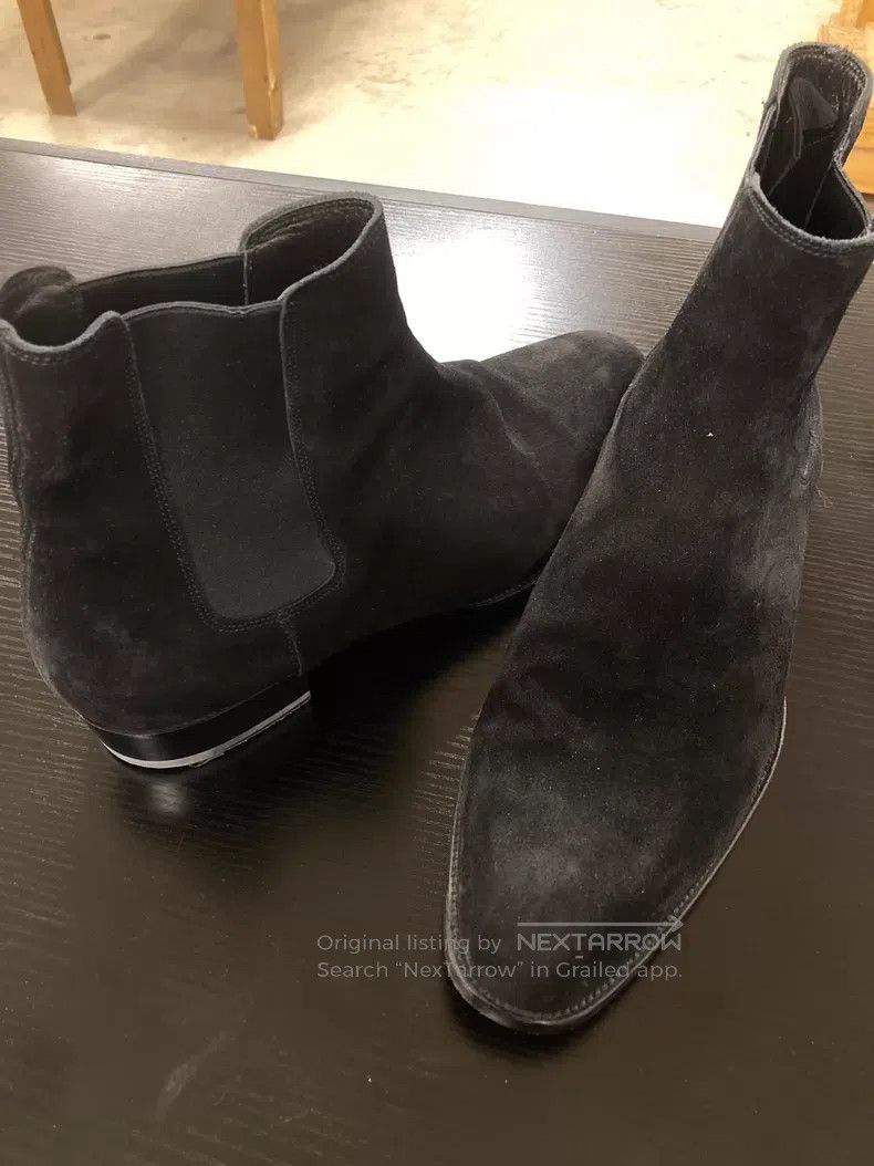 Saint Laurent Paris Saint Laurent Paris Black Chelsea Boots Size US 11 / EU 44 - 4 Thumbnail