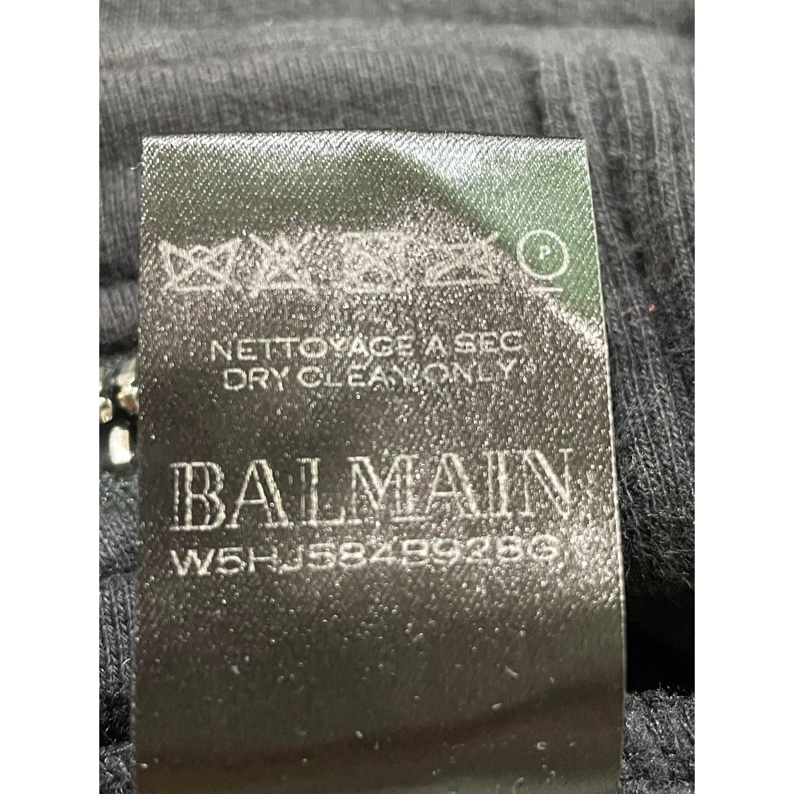 Balmain Balmain Black Zipper Sweats Size US 36 / EU 52 - 3 Thumbnail