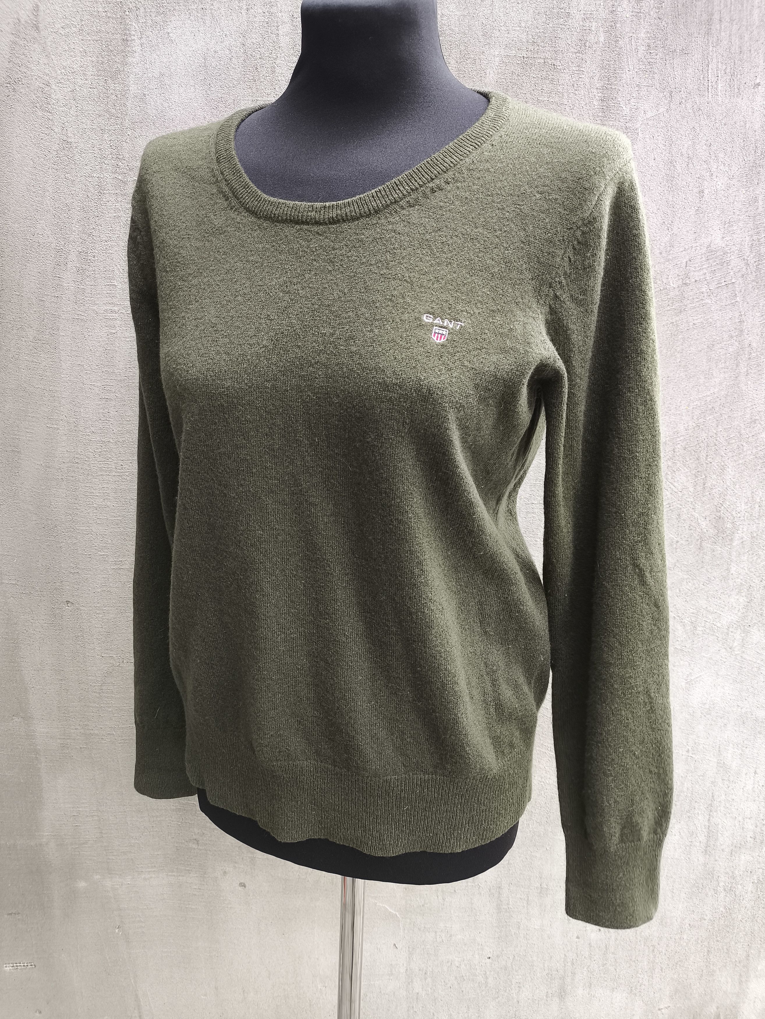 Gant GANT Premium 100% Lambswool Sweater – Forest Green Size XL / US 12-14 / IT 48-50 - 1 Thumbnail