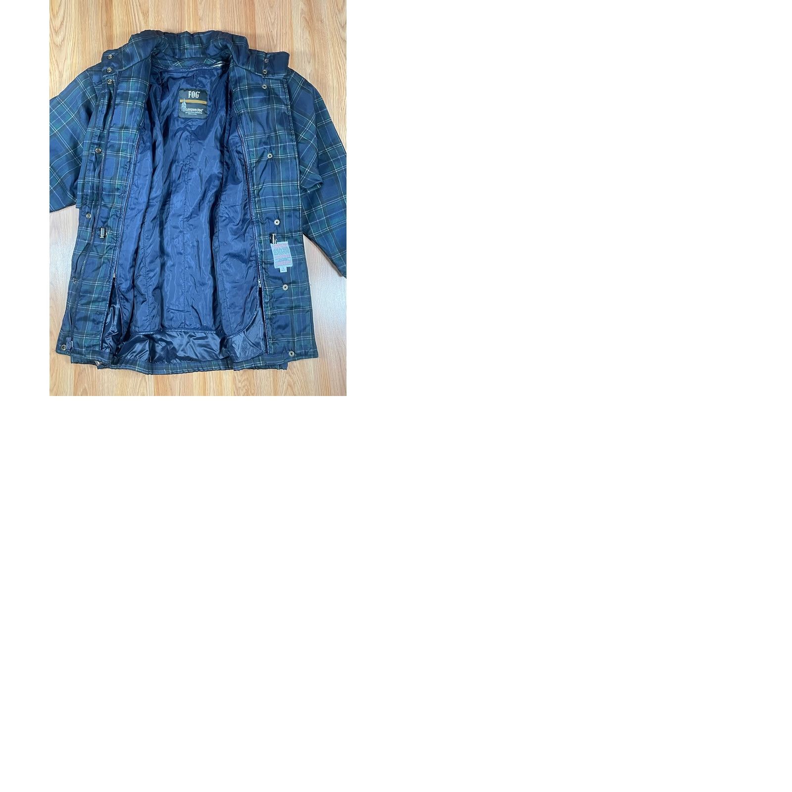 London Fog London Fog Jacket Coat Long Sleeve Plaid 3M Thinsulate Zip Liner Women Petite XS PS Pea Coat Multicolor Winter Mens Womens Girls Boys Size S / US 4 / IT 40 - 9 Thumbnail