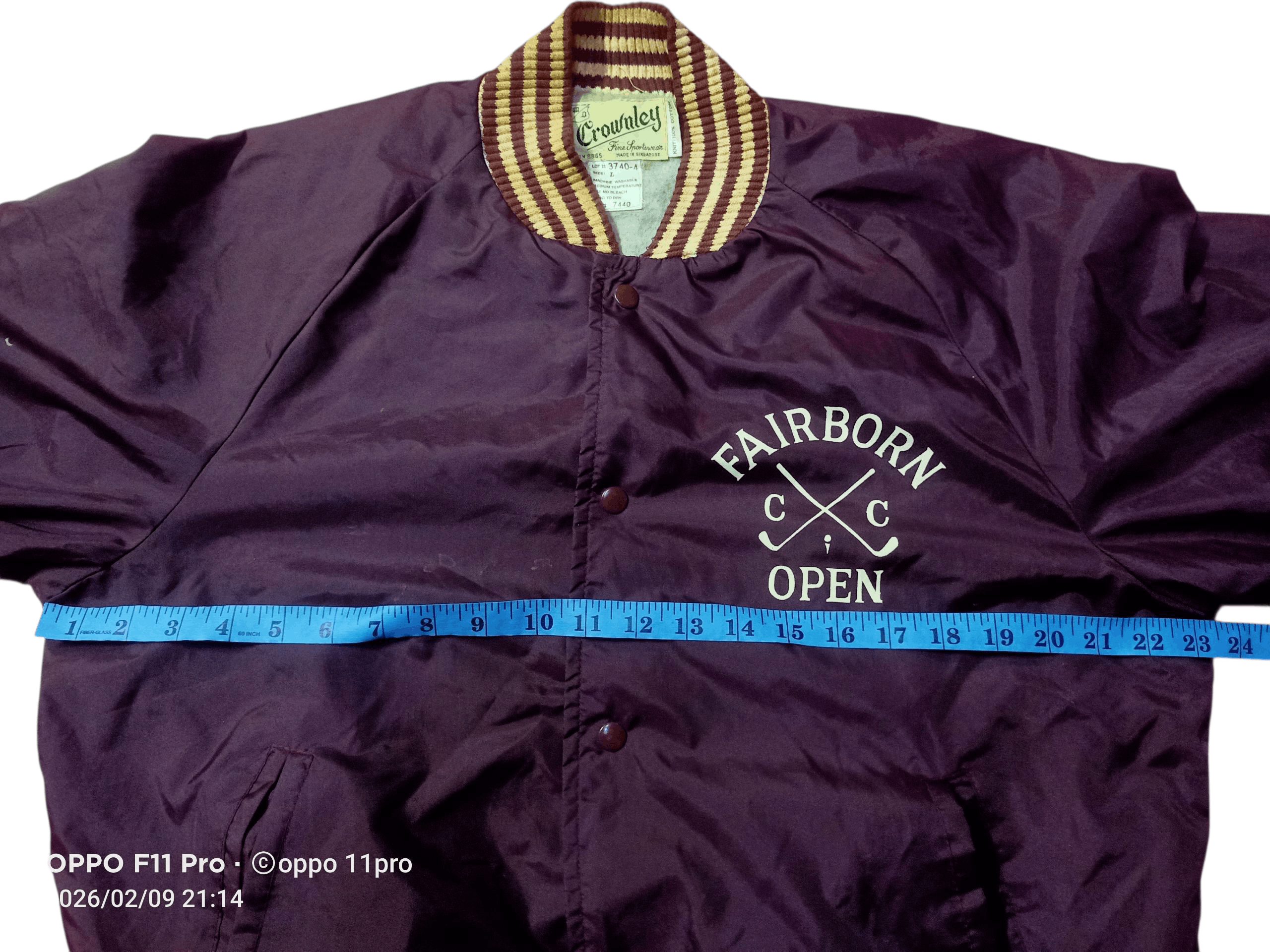 Vintage 💥Vintage Crownley FairBorn Open Nylon Jacket Men Bombers 💥 Size US L / EU 52-54 / 3 - 4 Thumbnail