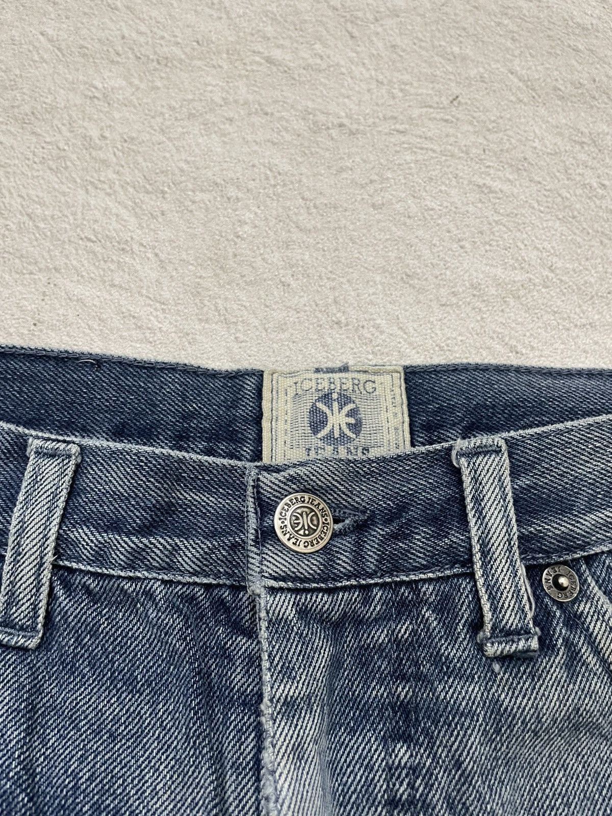 Japanese Brand 2000s Iceberg Jeans Washed Embroidered Y2K Japanese If6was9 Size US 29 - 5 Thumbnail
