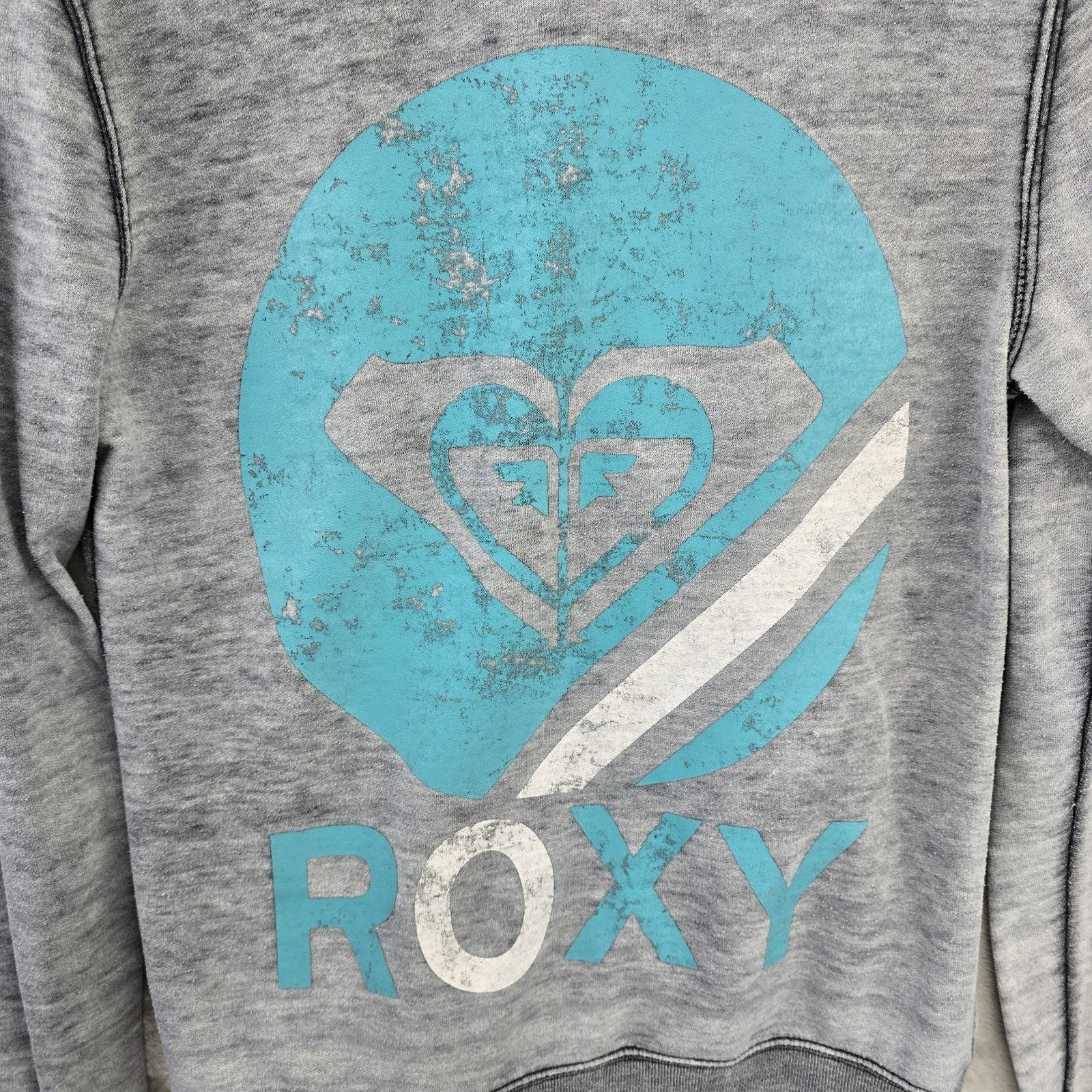 Quiksilver Quiksilver Roxy Zip Up Sweater Women Small Heather Gray Y2K Size S / US 4 / IT 40 - 10 Thumbnail