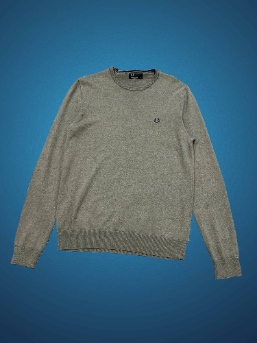 Fred Perry Vintage Fred Perry Y2K Logo Gray Sweater Size M Size US M / EU 48-50 / 2 - 1 Thumbnail