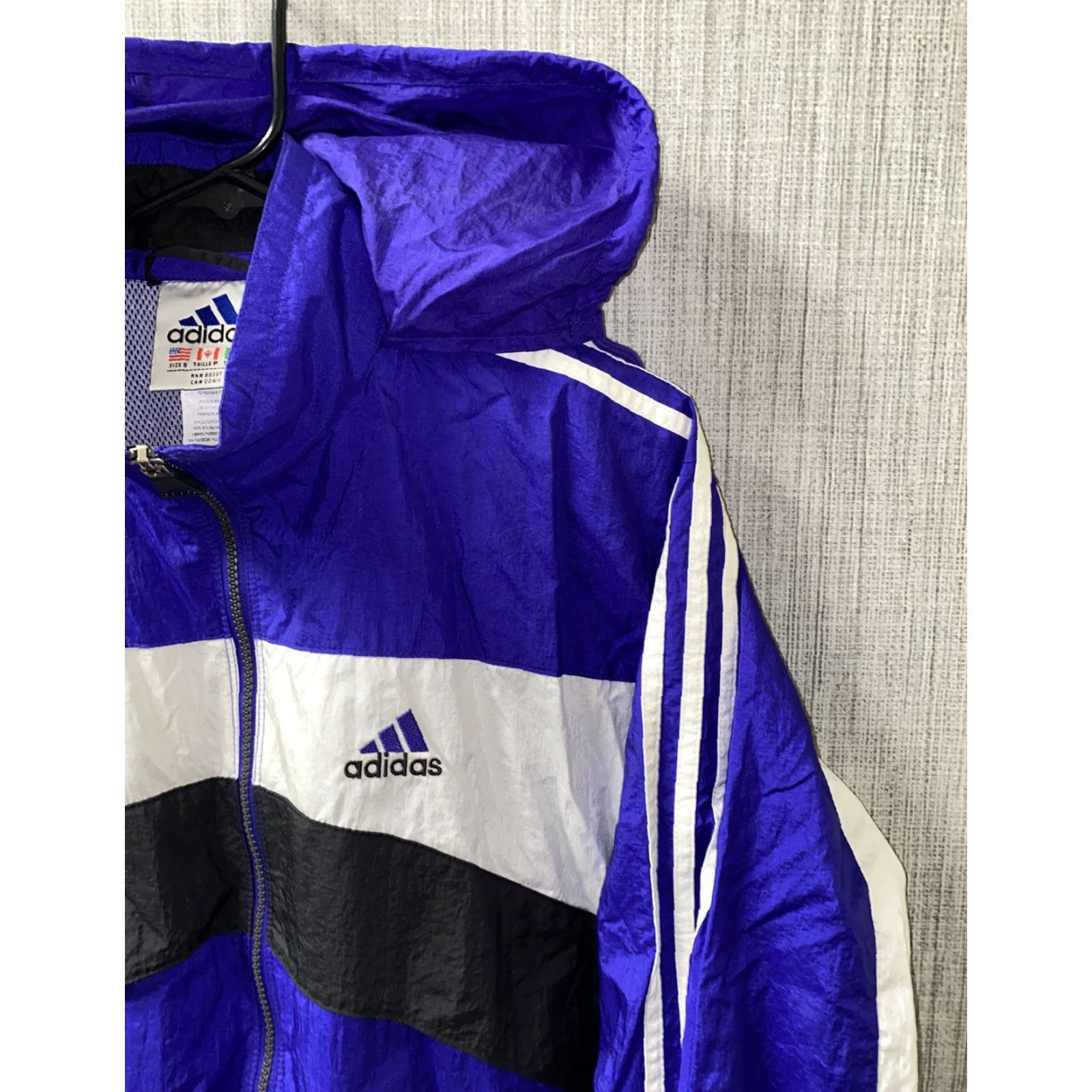 Adidas Adidas Women’s Full Zip Jacket Nylon Purple/White S Womens Regular Size S Size S / US 4 / IT 40 - 2 Thumbnail