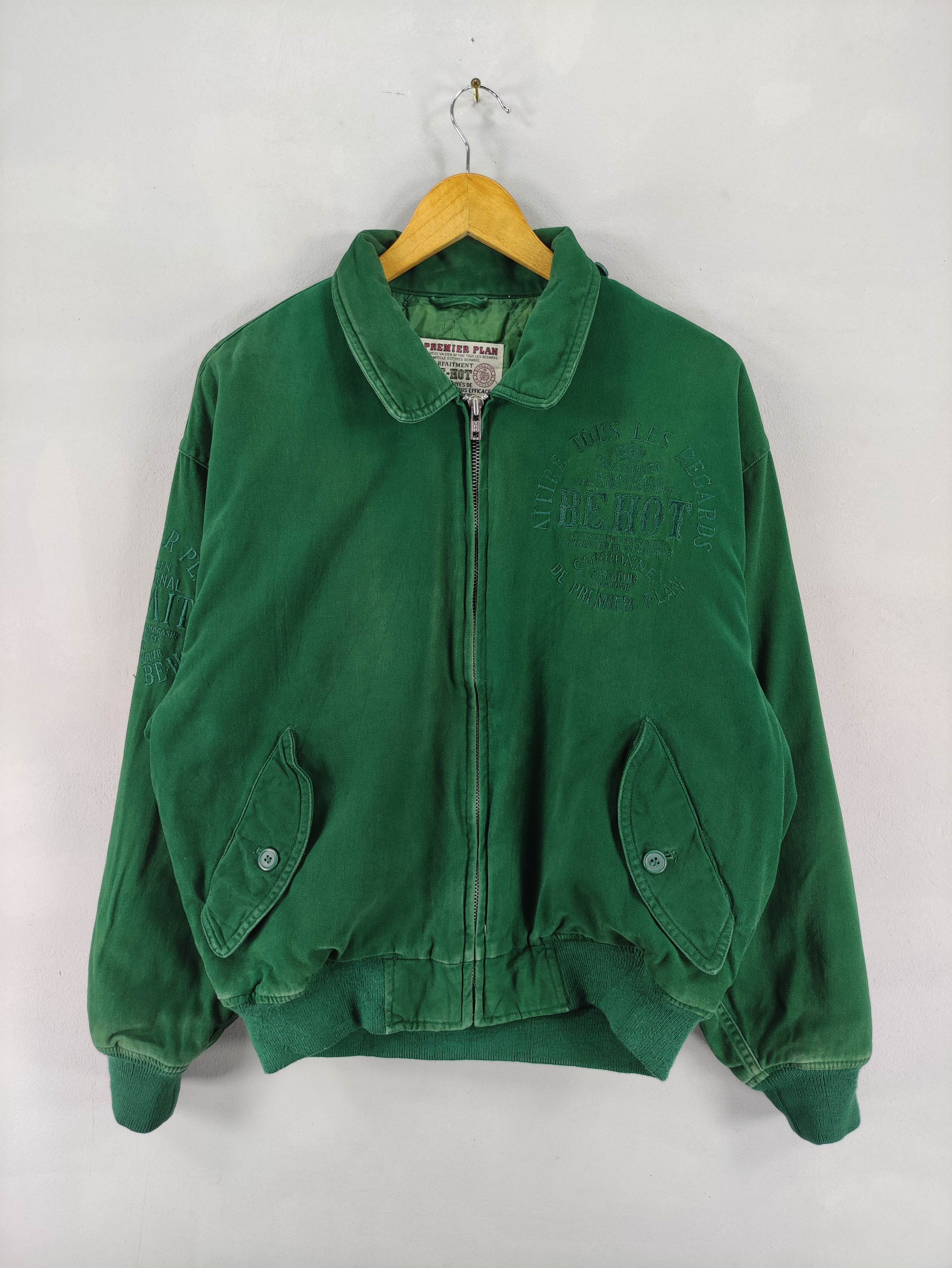 Japanese Brand Vintage Be-Hot Bomber Jacket Embroidered Logo Zipper Size US L / EU 52-54 / 3 - 1 Thumbnail
