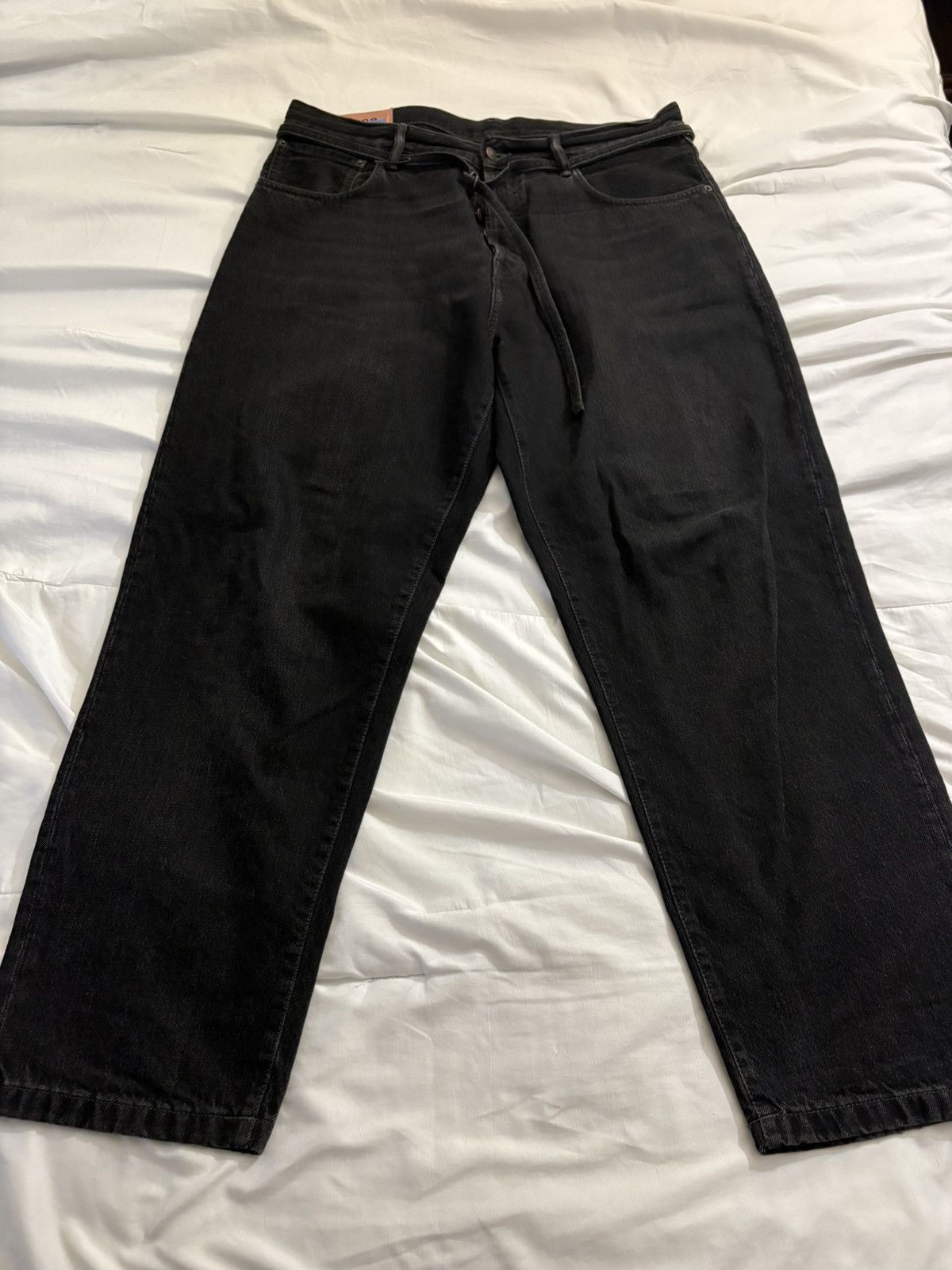 BOOSTER STRAP PANT BLACK DENIM – trashandvaudeville