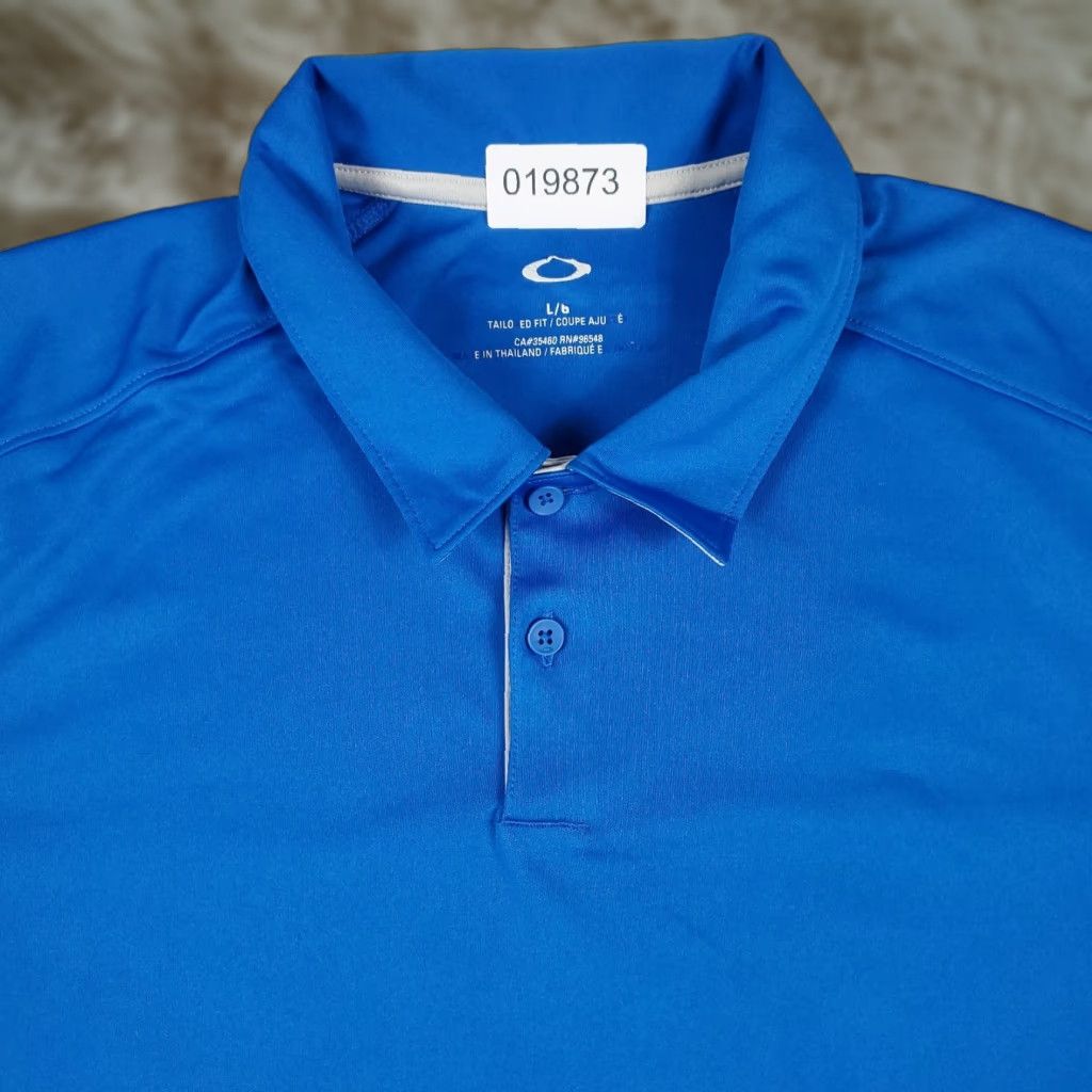 Oakley Oakley Polo Shirt Mens Large Blue Golf Casual Short Sleeve Adult Size US L / EU 52-54 / 3 - 1 Thumbnail
