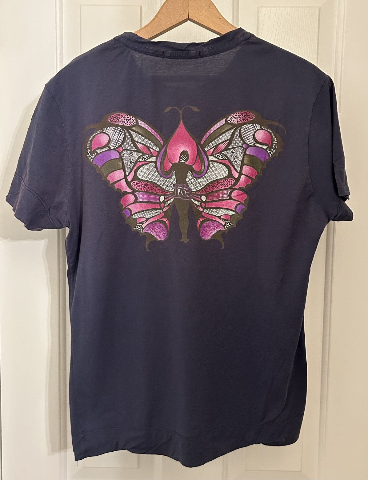 Roberto Cavalli × Vintage Spring 2007 Vintage Butterfly Print T Small Size US M / EU 48-50 / 2 - 1 Thumbnail
