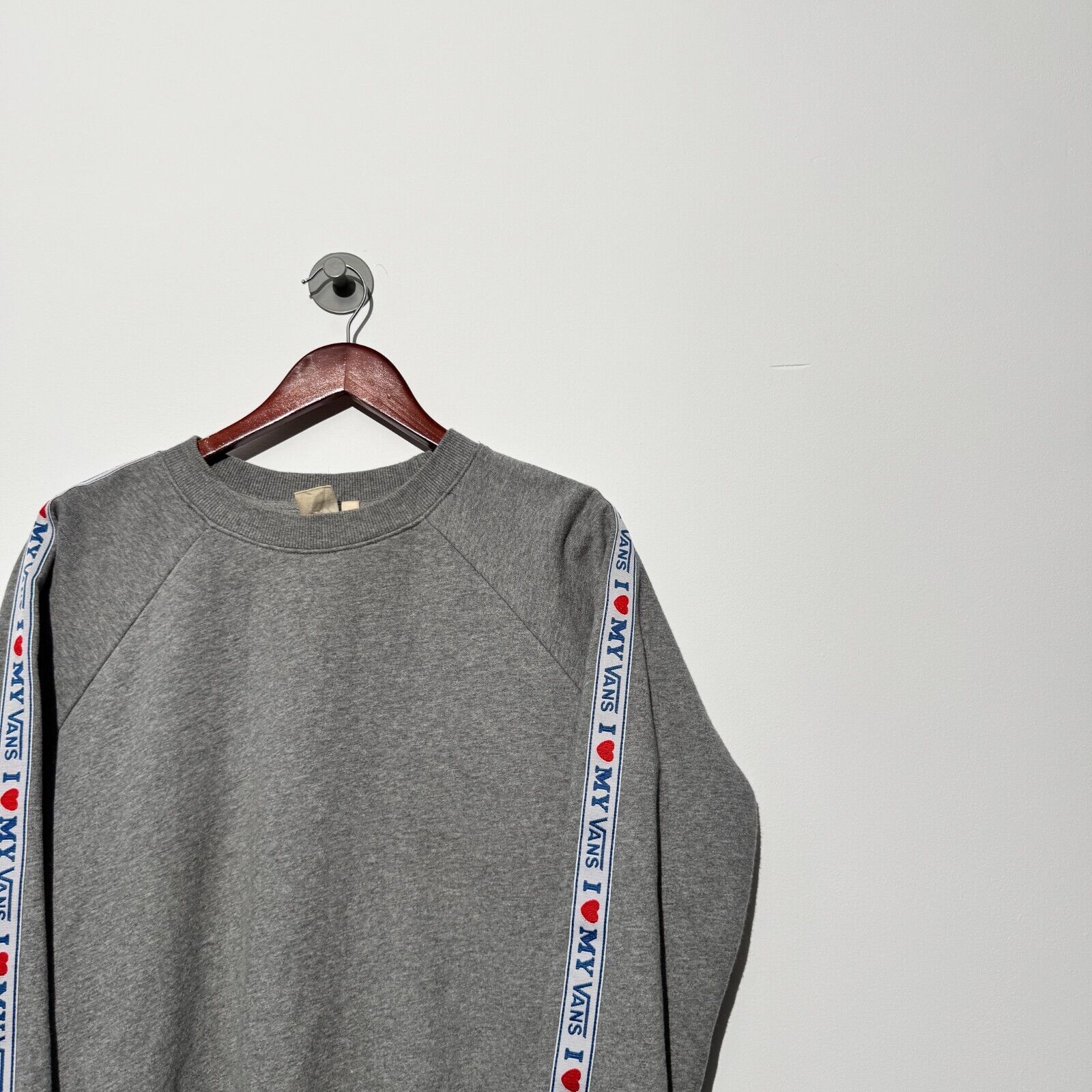 Vans Vintage Vans Gray Cotton Sweatshirt Size M Regular Fit Size US M / EU 48-50 / 2 - 2 Thumbnail