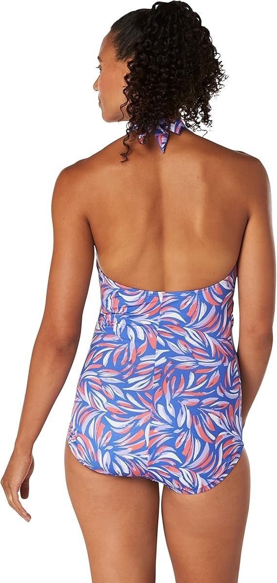 Speedo Speedo Creora Splice High Cut Swimsuit Dazzling Blue ( 10 ) Size 32" / US 10 / IT 46 - 3 Thumbnail