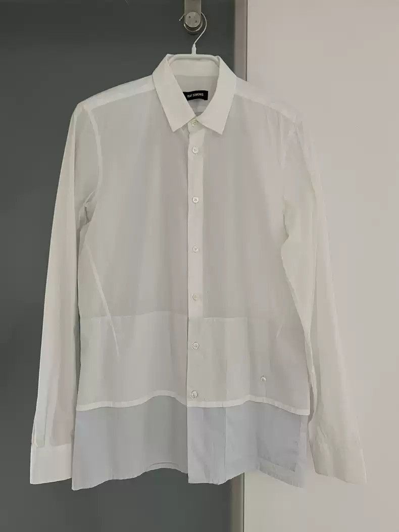 Raf Simons Raf Simons Men's blue and white stitching shirt-2505 Size US M / EU 48-50 / 2 - 1 Thumbnail