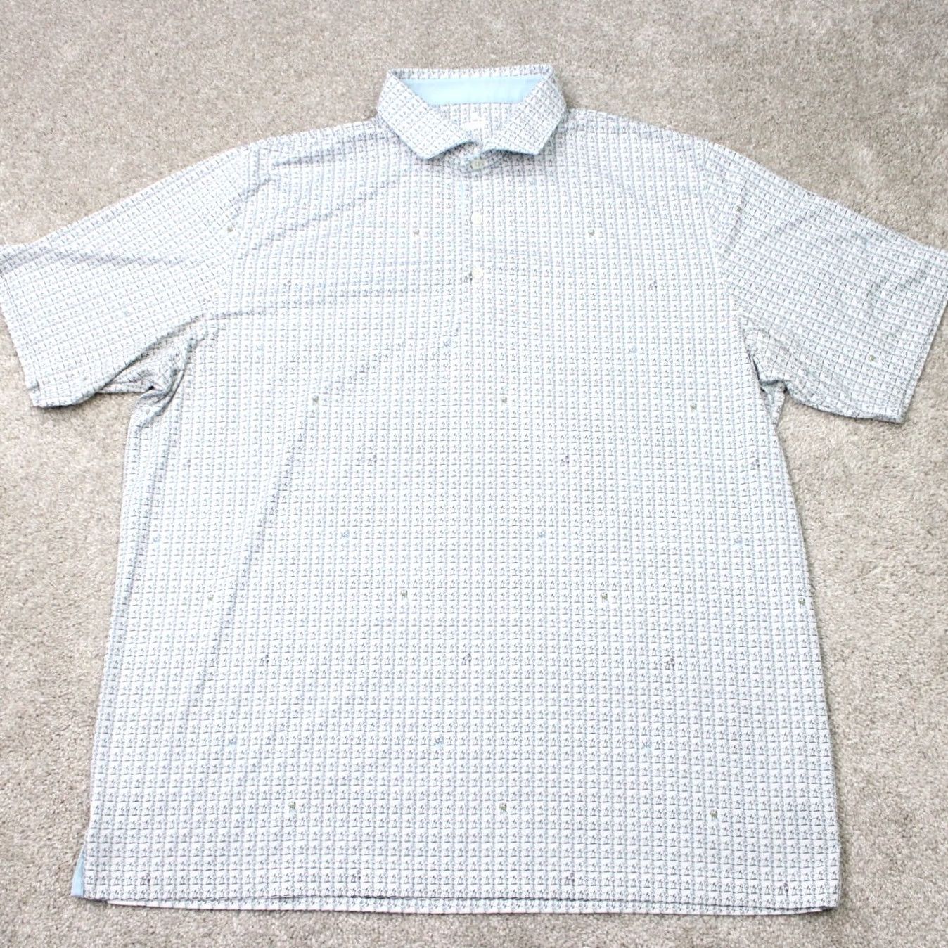 Puma PUMA Golf Polo Shirt Mens XL White Short Sleeve Size US XL / EU 56 / 4 - 2 Thumbnail