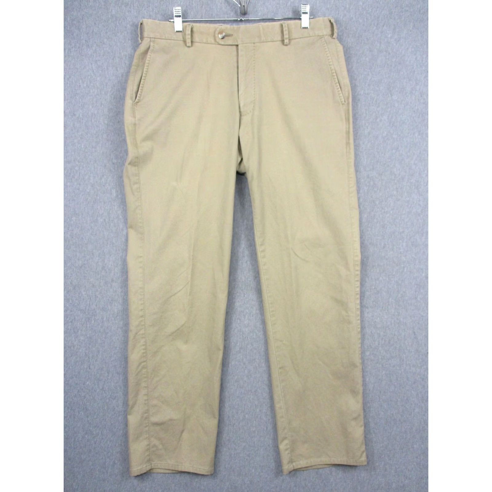 Peter Millar Peter Millar Mens Chino Pants Beige 33 Size Size US 33 - 2 Thumbnail