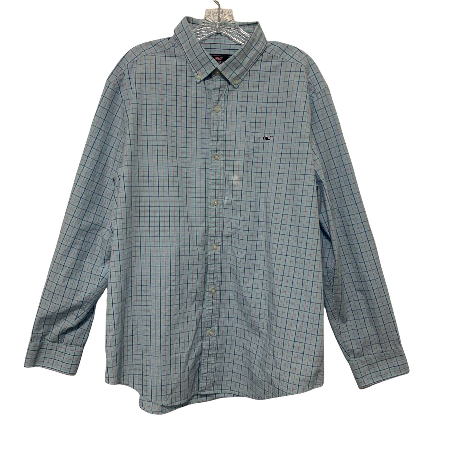 Vineyard Vines Vineyard Vines Whale Shirt Plaid Button Down XL Small Stains Size US XL / EU 56 / 4 - 8 Thumbnail