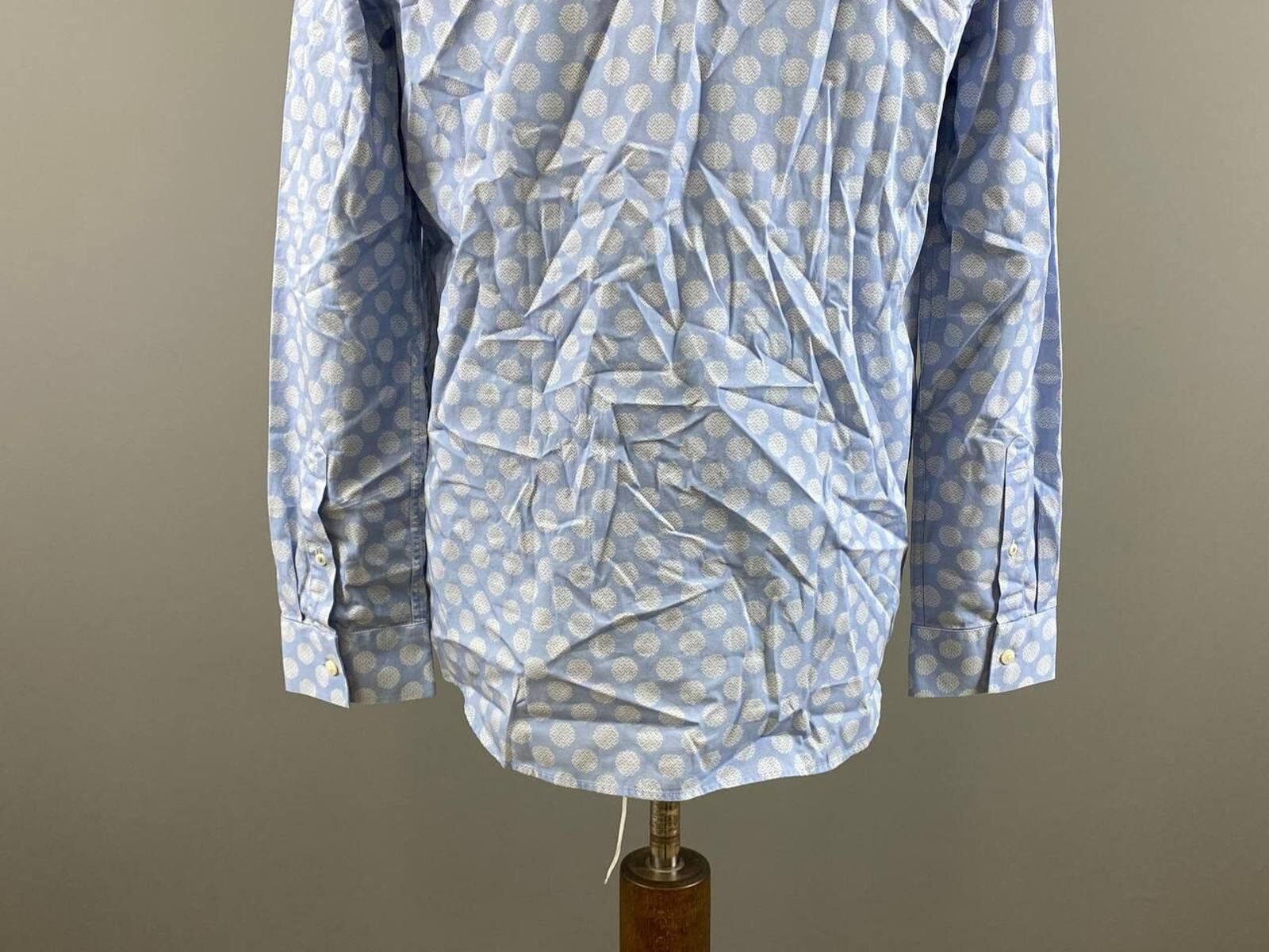 Ted Baker BNWT Ted Baker MMA-Barnard LS Geo Dot Blue Shirt Size 3 Size US M / EU 48-50 / 2 - 12 Thumbnail