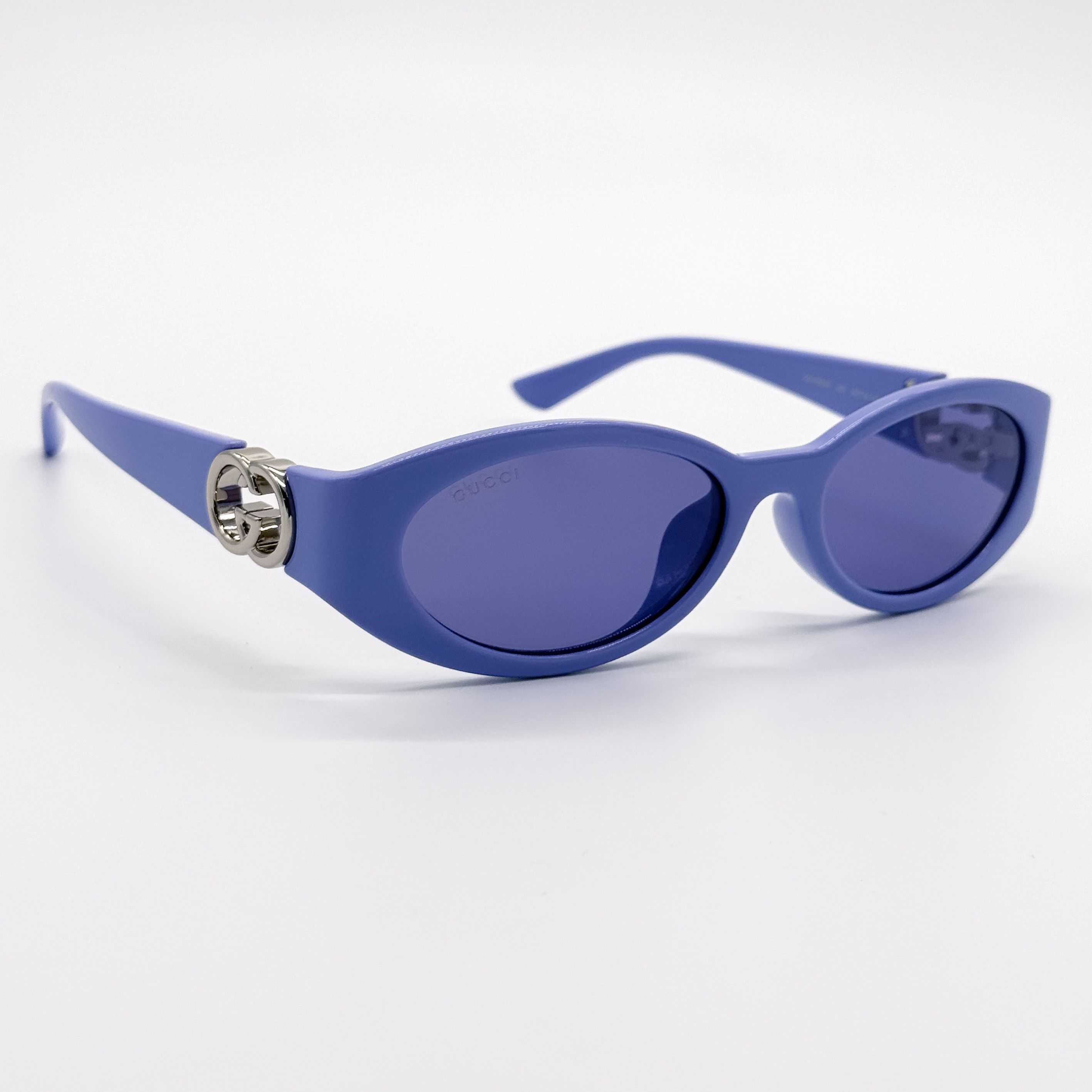 Gucci NEW GUCCI SUNGLASSES WOMEN OVAL PURPLE GUCCI GG1662SA 003 Size ONE SIZE - 5 Thumbnail