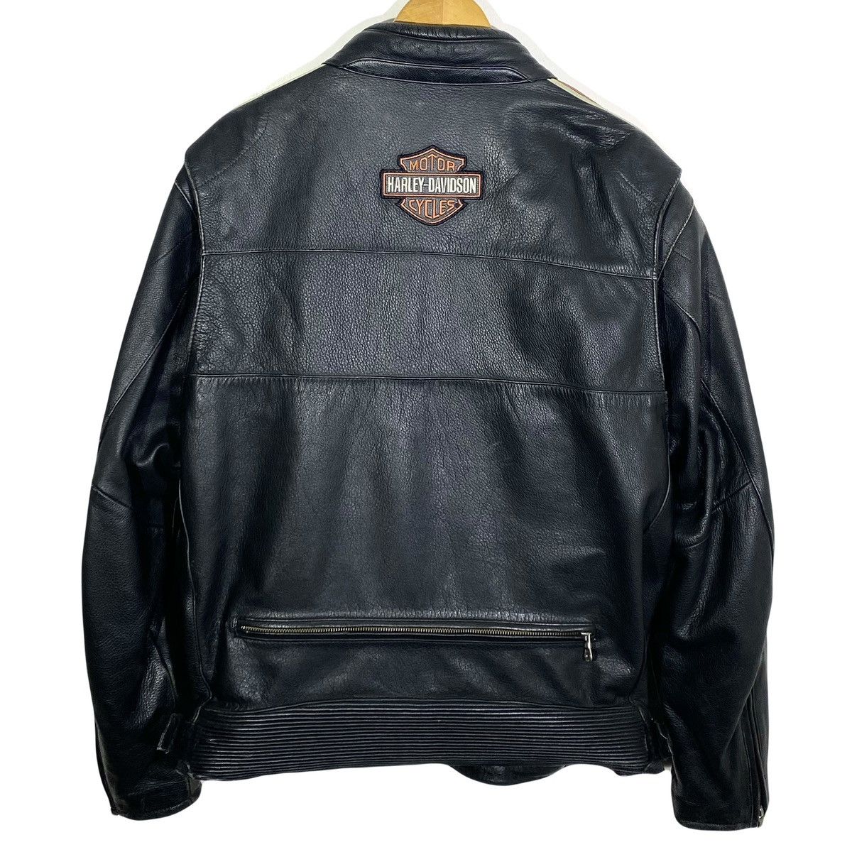 Harley Davidson Veste Blouson En Cuir Biker y2k Vintage 2009 Harley Davidson Size US XXL / EU 58 / 5 - 2 Thumbnail