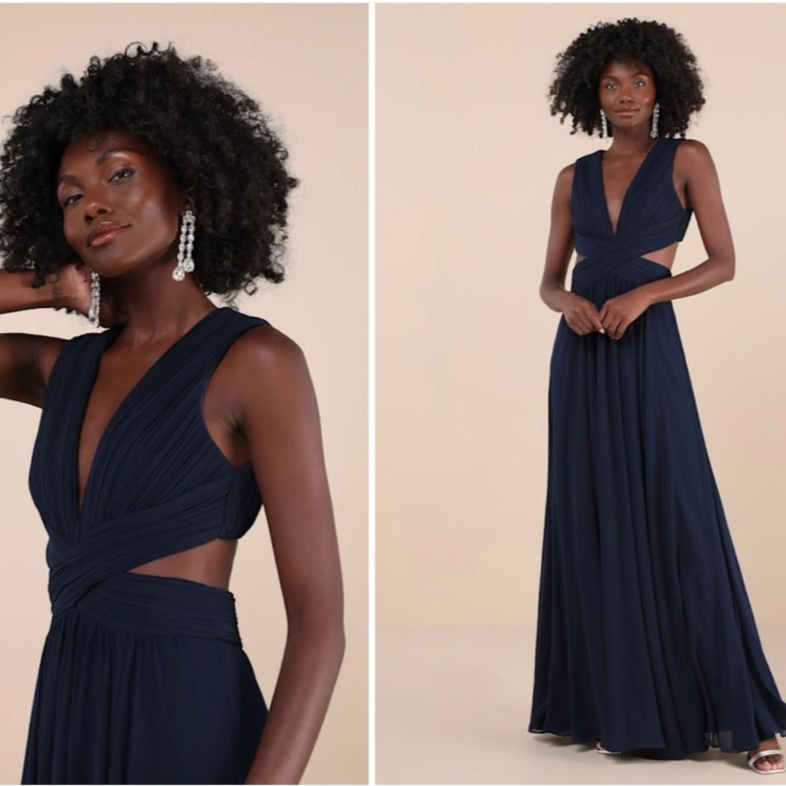 Lulus LULU's Elegant Sophisticated Prom Wedding Bridesmaid Maxi Size L / US 10 / IT 46 - 1 Thumbnail