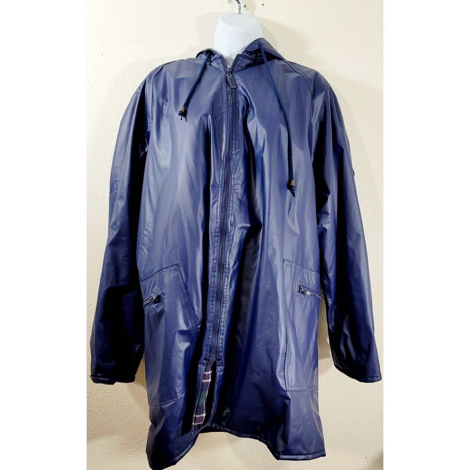Other Totes Blue Full Zip Hooded Lined Jacket Large Pockets Size L / US 10 / IT 46 - 1 Thumbnail