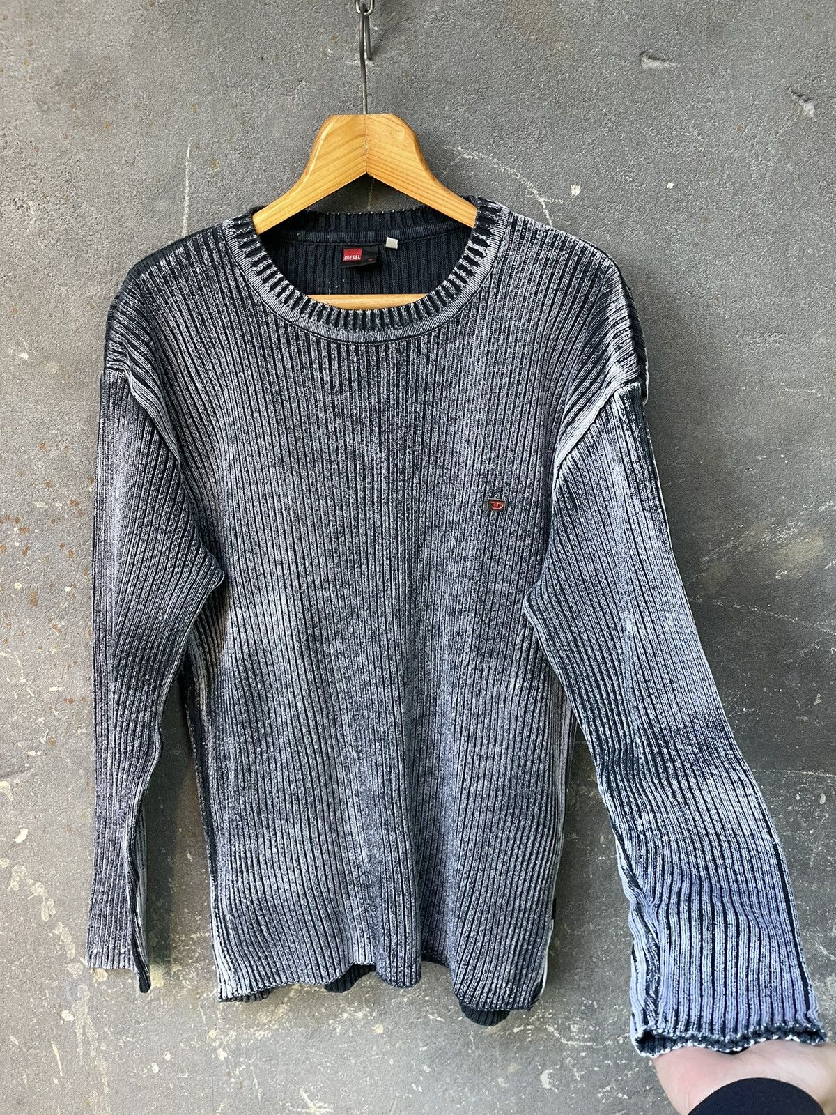 Diesel Diesel Ribbed Knit Sweater Vintage Size US XL / EU 56 / 4 - 4 Thumbnail