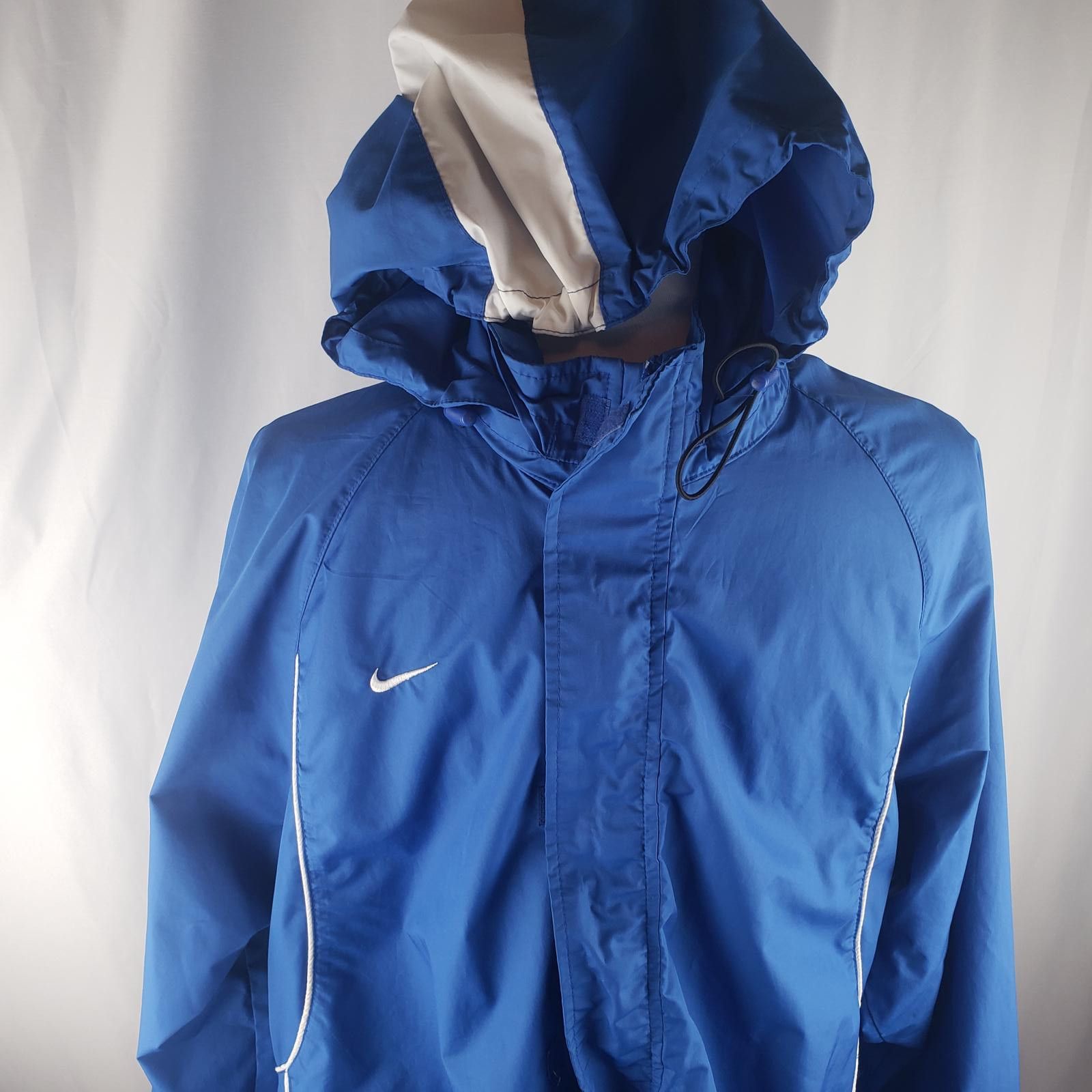Nike Nike Lightweight Blue Windbreaker Jacket with Hood Size US M / EU 48-50 / 2 - 1 Thumbnail