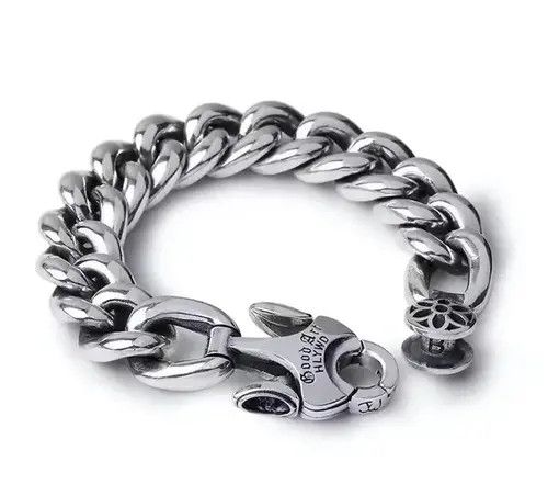 Japanese Brand 20 cm Length Blossom Cuban Chain bracelet Size ONE SIZE - 5 Thumbnail