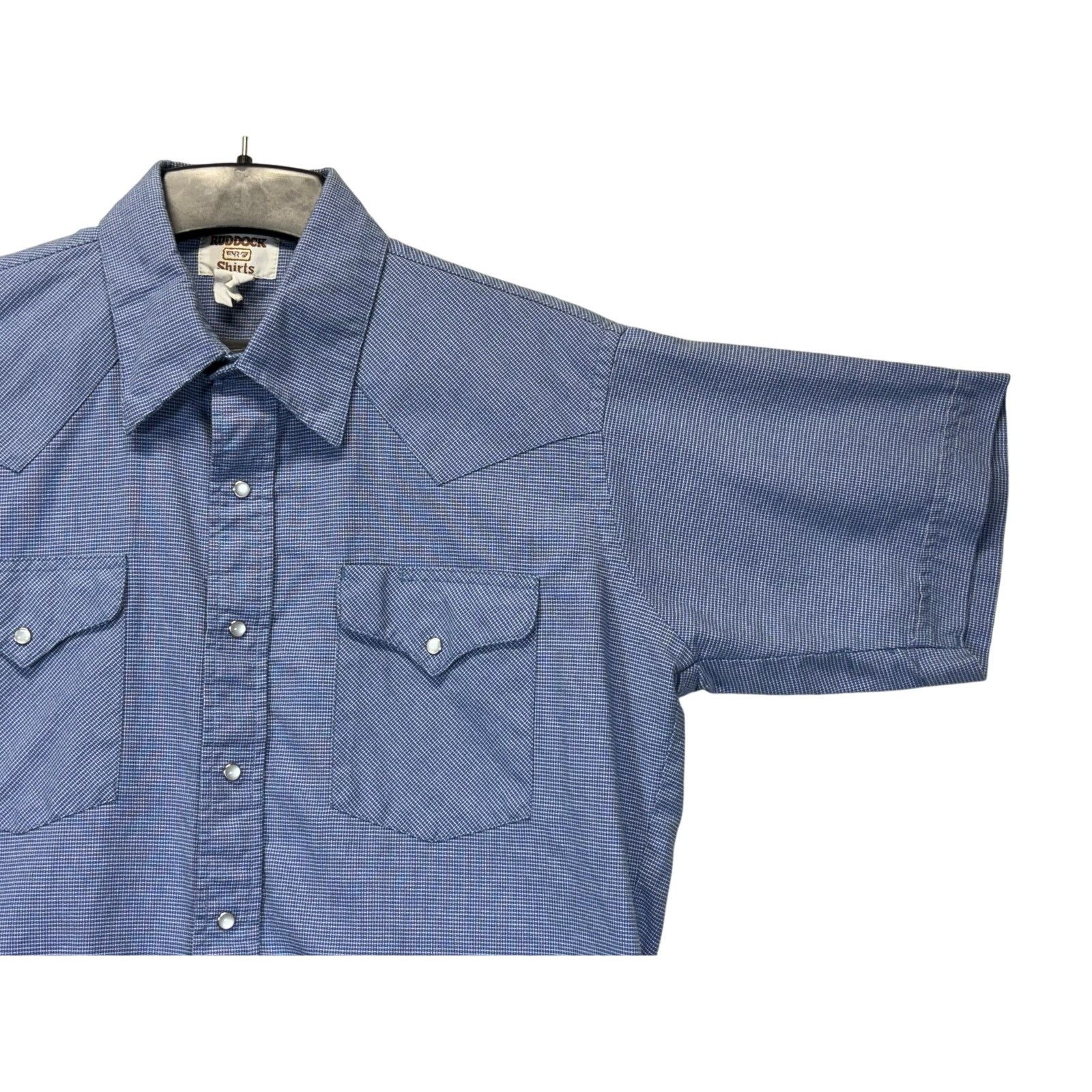 Ruddock Shirts Ruddock Women's Western Pearl Snap Shirt Blue Size M Size M / US 6-8 / IT 42-44 - 11 Thumbnail