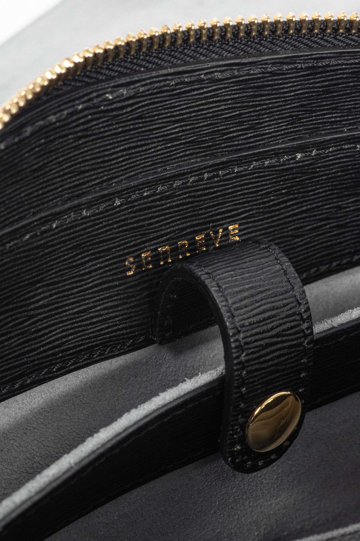 Other Senreve Midi Maestra Black Textured-Leather Backpack Size ONE SIZE - 17 Thumbnail
